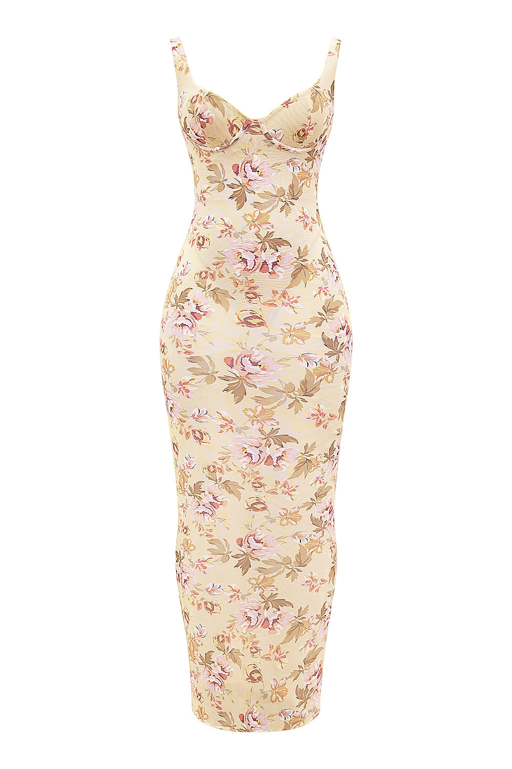 honeyflower print maxi dress