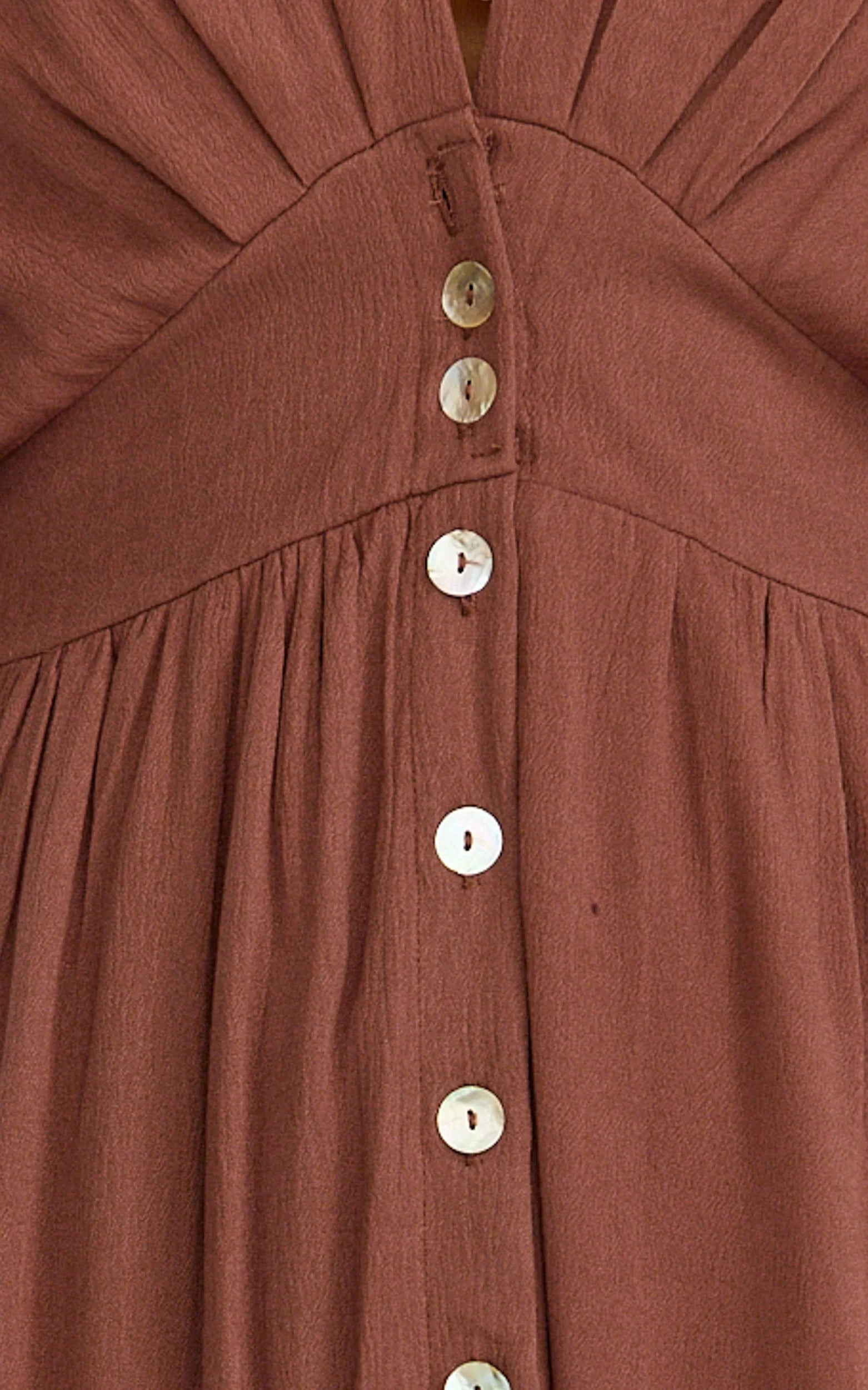Sitting Pretty Maxi Dress - Short Sleeve Button Down Dress in Chocolate