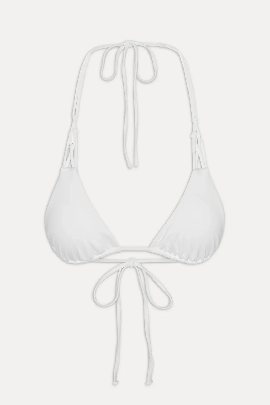 x JENNIE Encore Triangle Bikini Top - Optic White