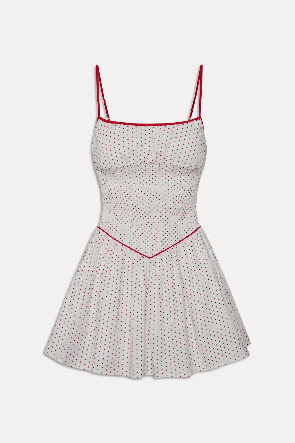 Coast Cotton Mini Dress - Red Dot