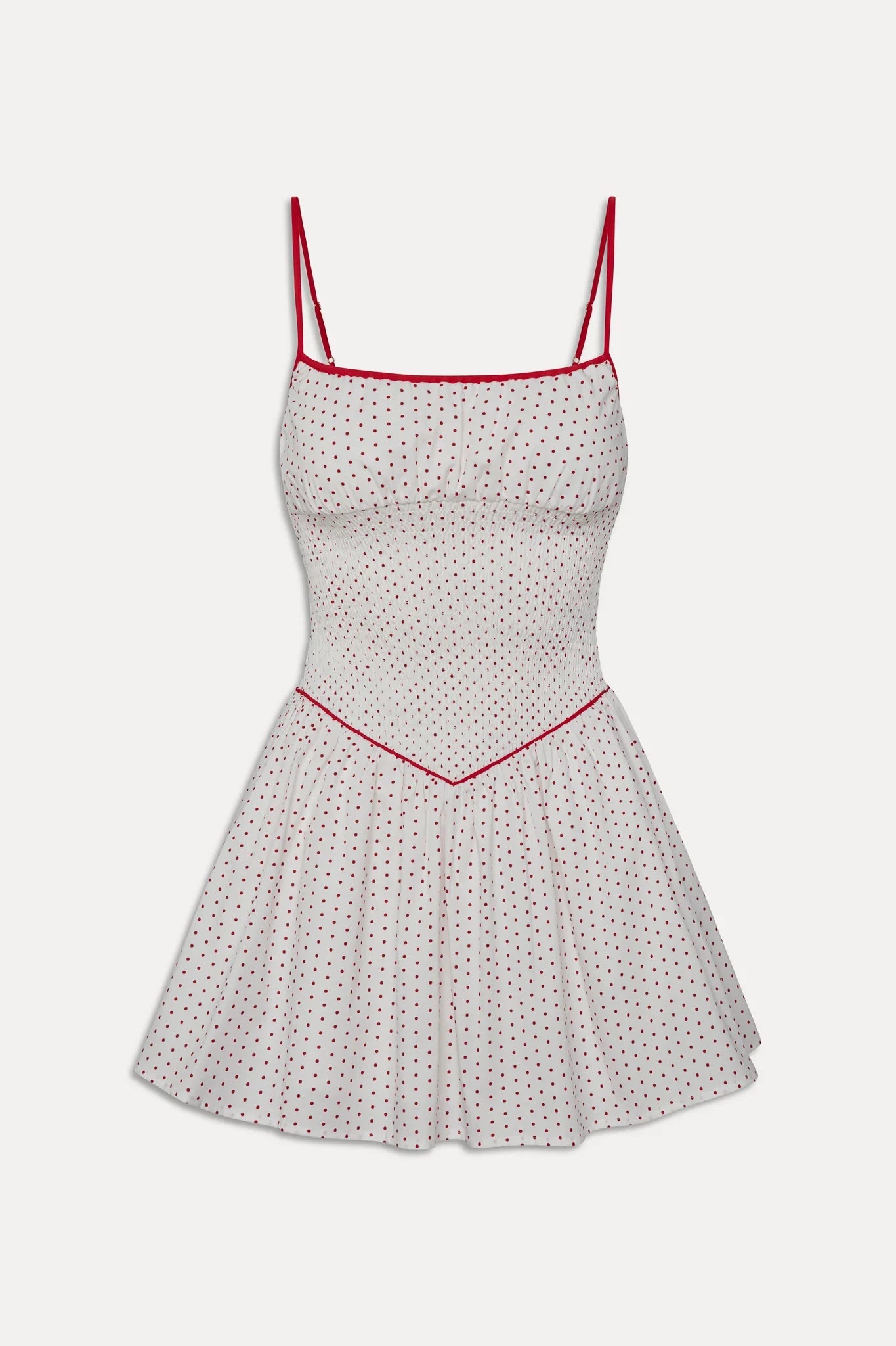 Coast Cotton Mini Dress - Red Dot