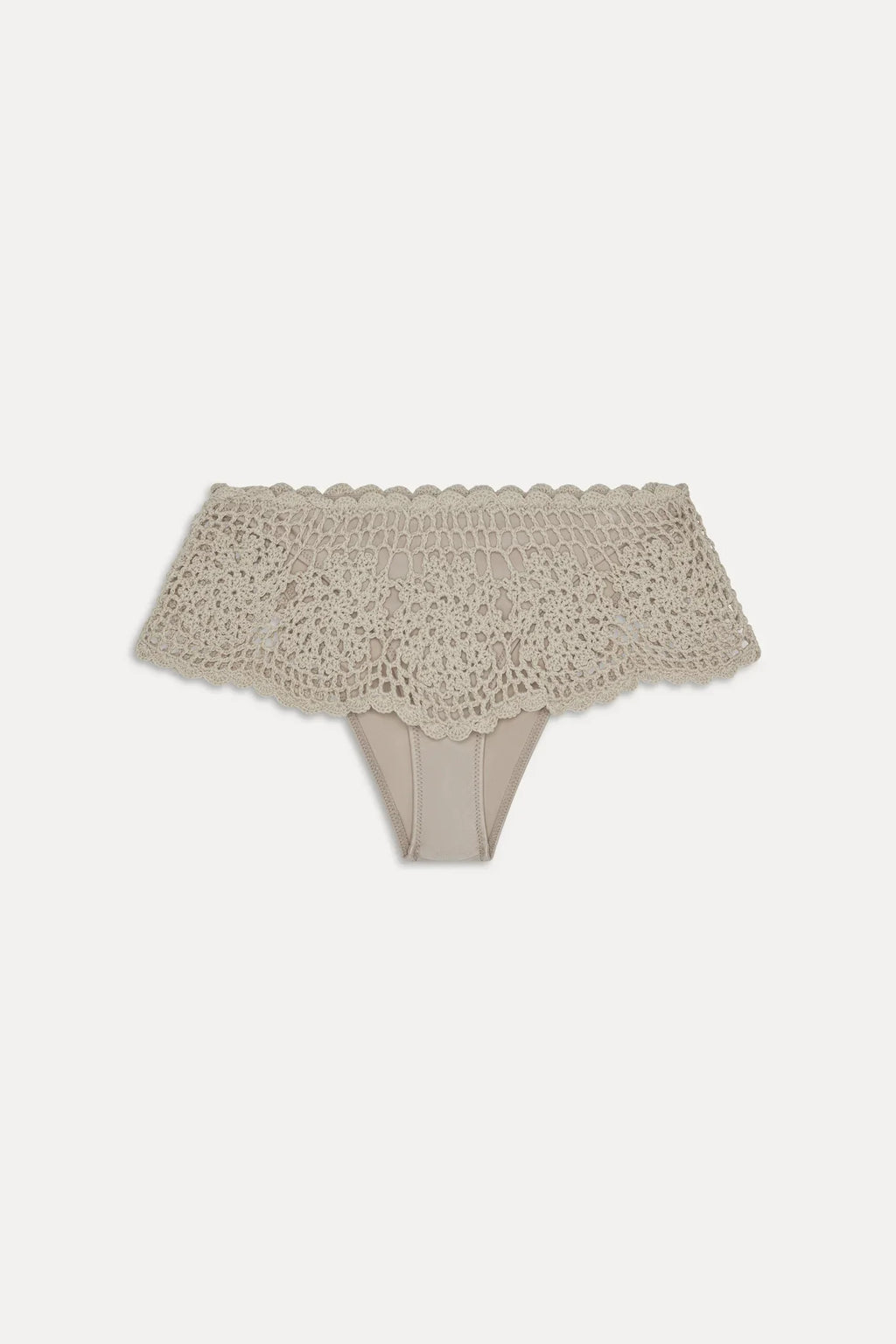 Shelly Crochet Shine Swim Skirt - Birthday Suit