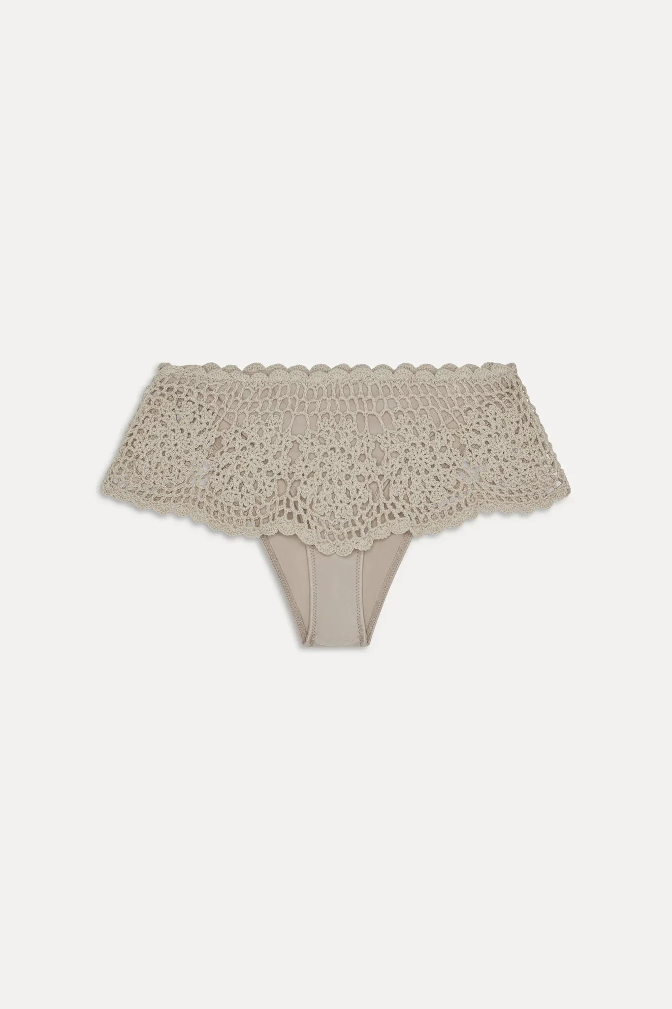 Shelly Crochet Shine Swim Skirt - Birthday Suit