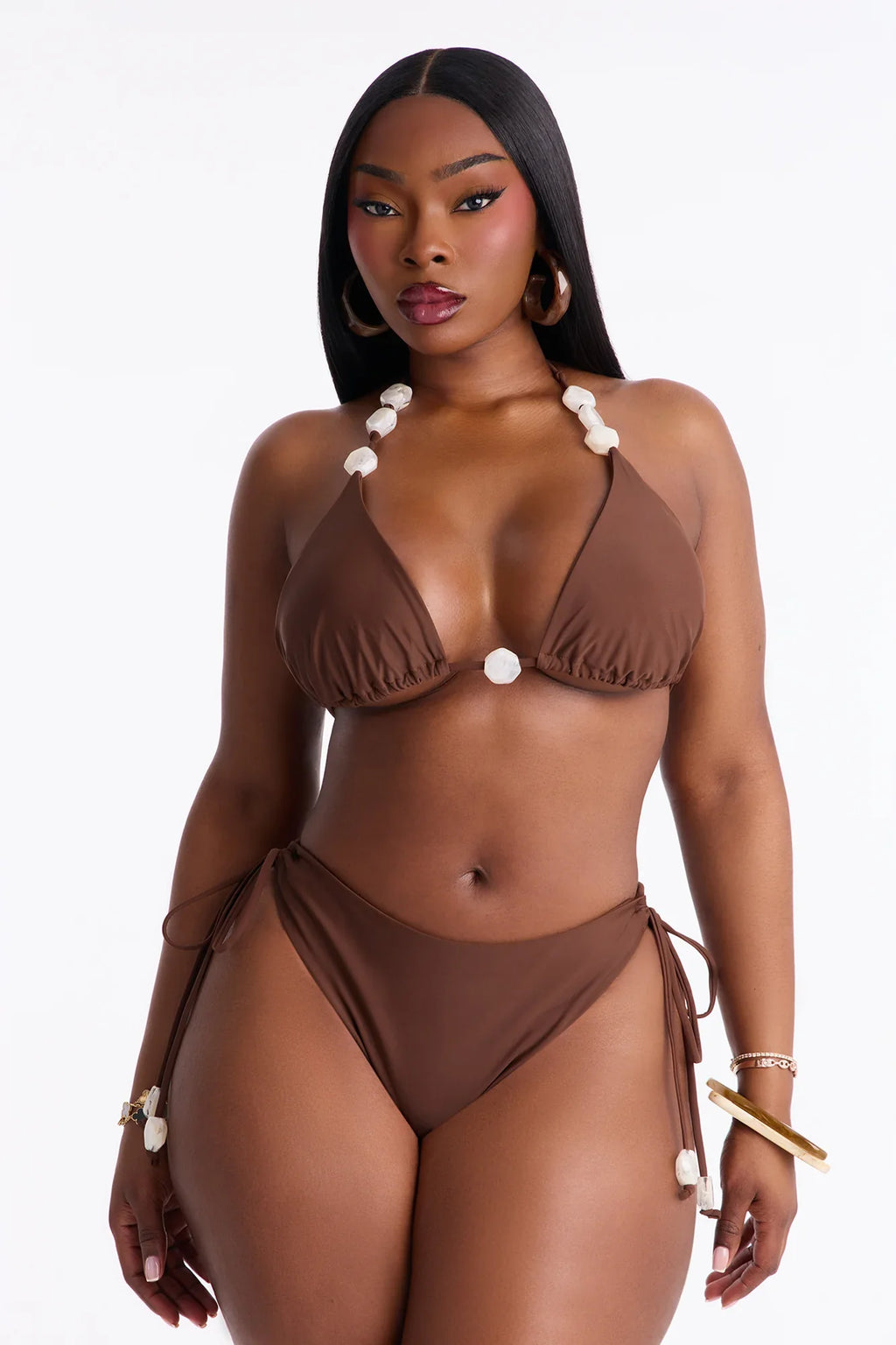Nara Stones 2 Piece Bikini - Chocolate