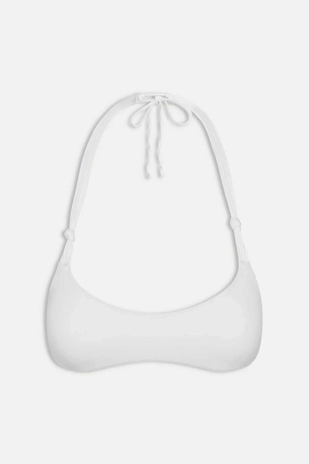 x JENNIE Hana Halter Bikini Top - Optic White