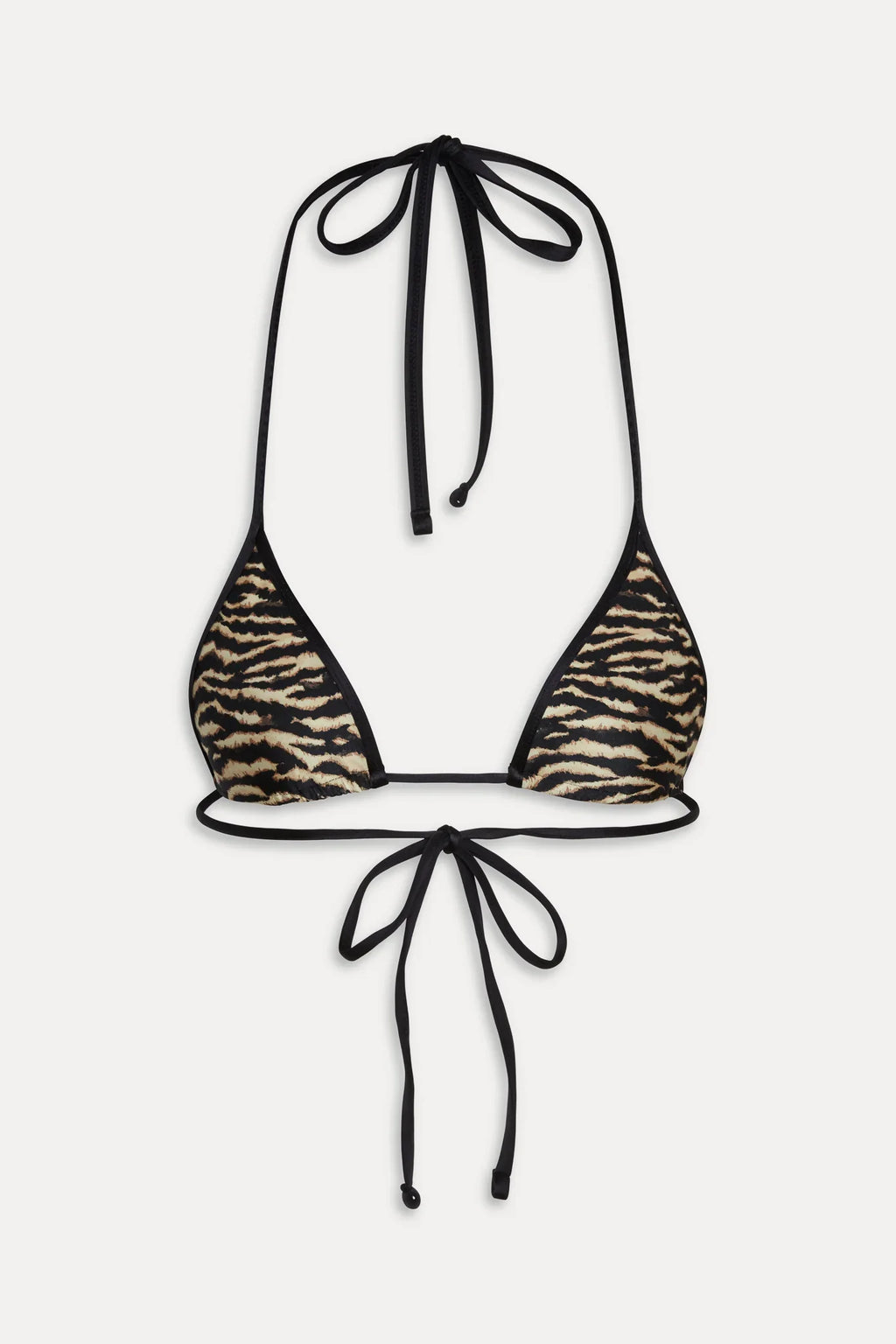 x R��alisation Par Paradise Halter Bikini Top - Vintage Tiger