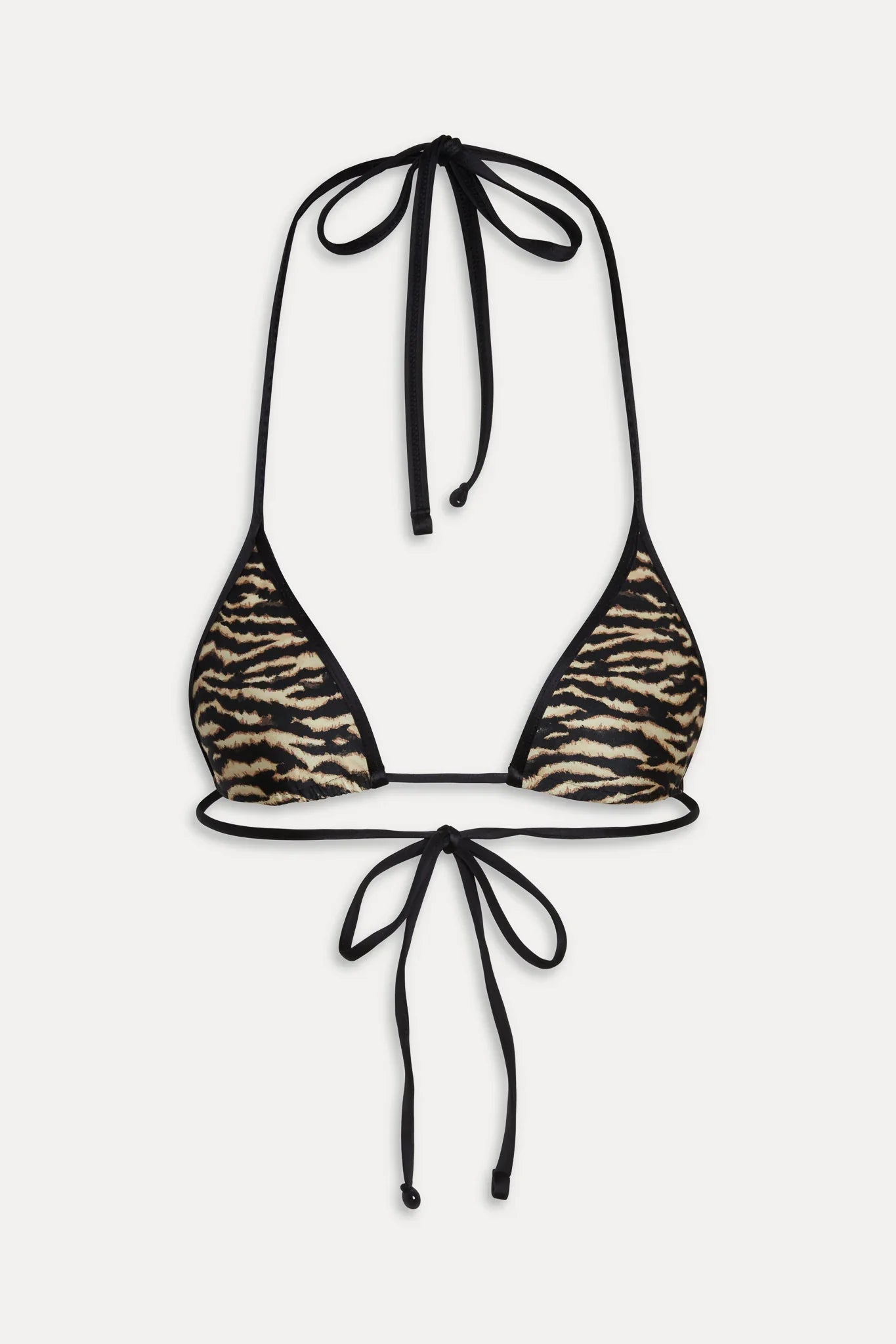x R��alisation Par Paradise Halter Bikini Top - Vintage Tiger