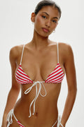 x R��alisation Par Lila Triangle Bikini Top - Portofino