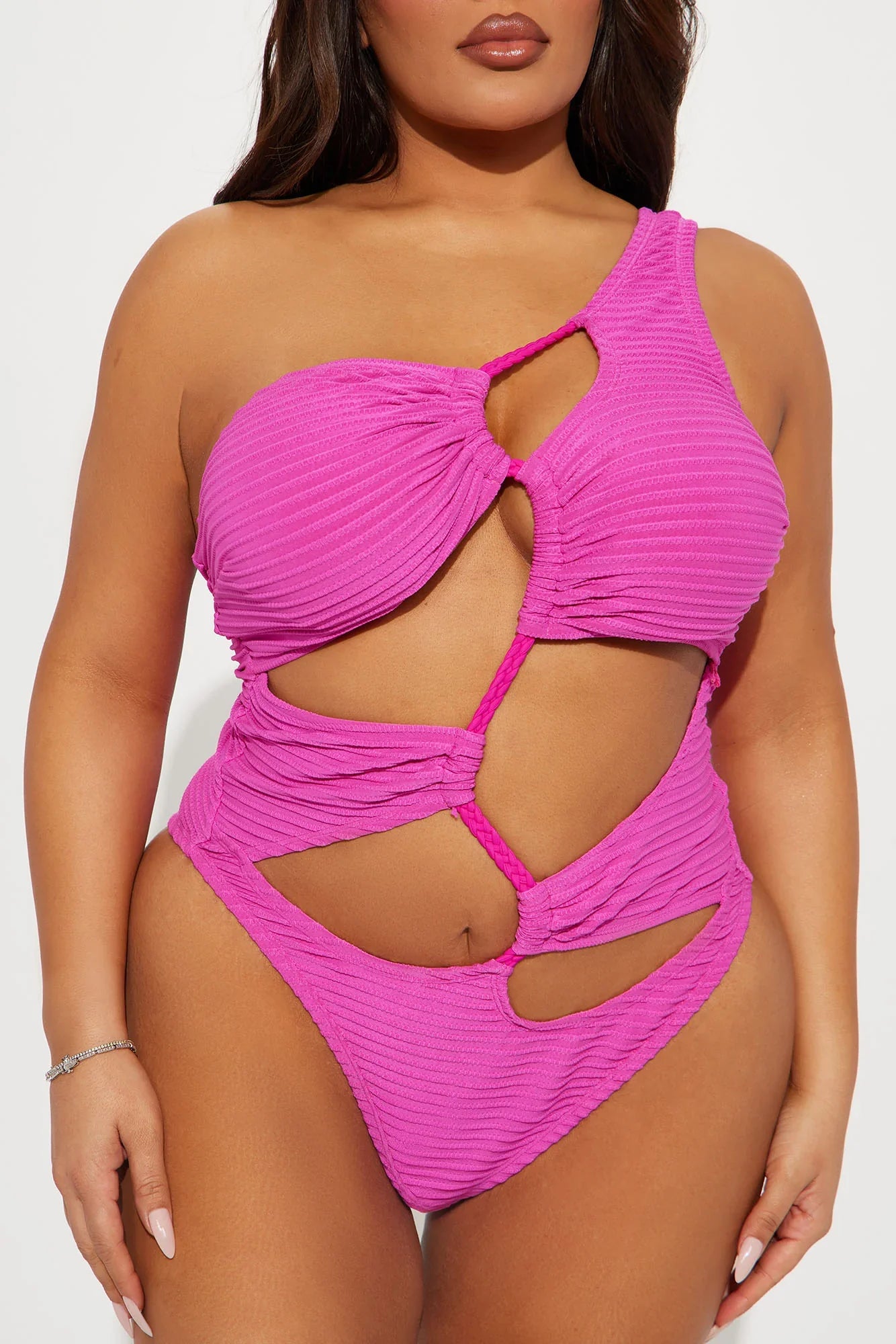 Michelle Cutout 1 Piece Swimsuit - Pink