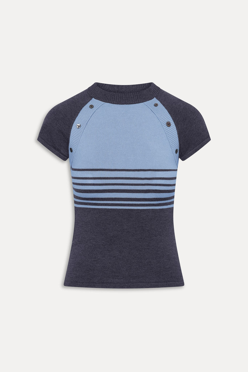 Shore Knit Shirt - Stone Stripe