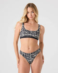 Geo Flower Sport Bralette Bikini Top