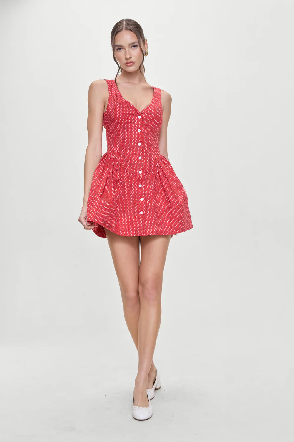 Charlotte Corset Mini Dress - Ladybug