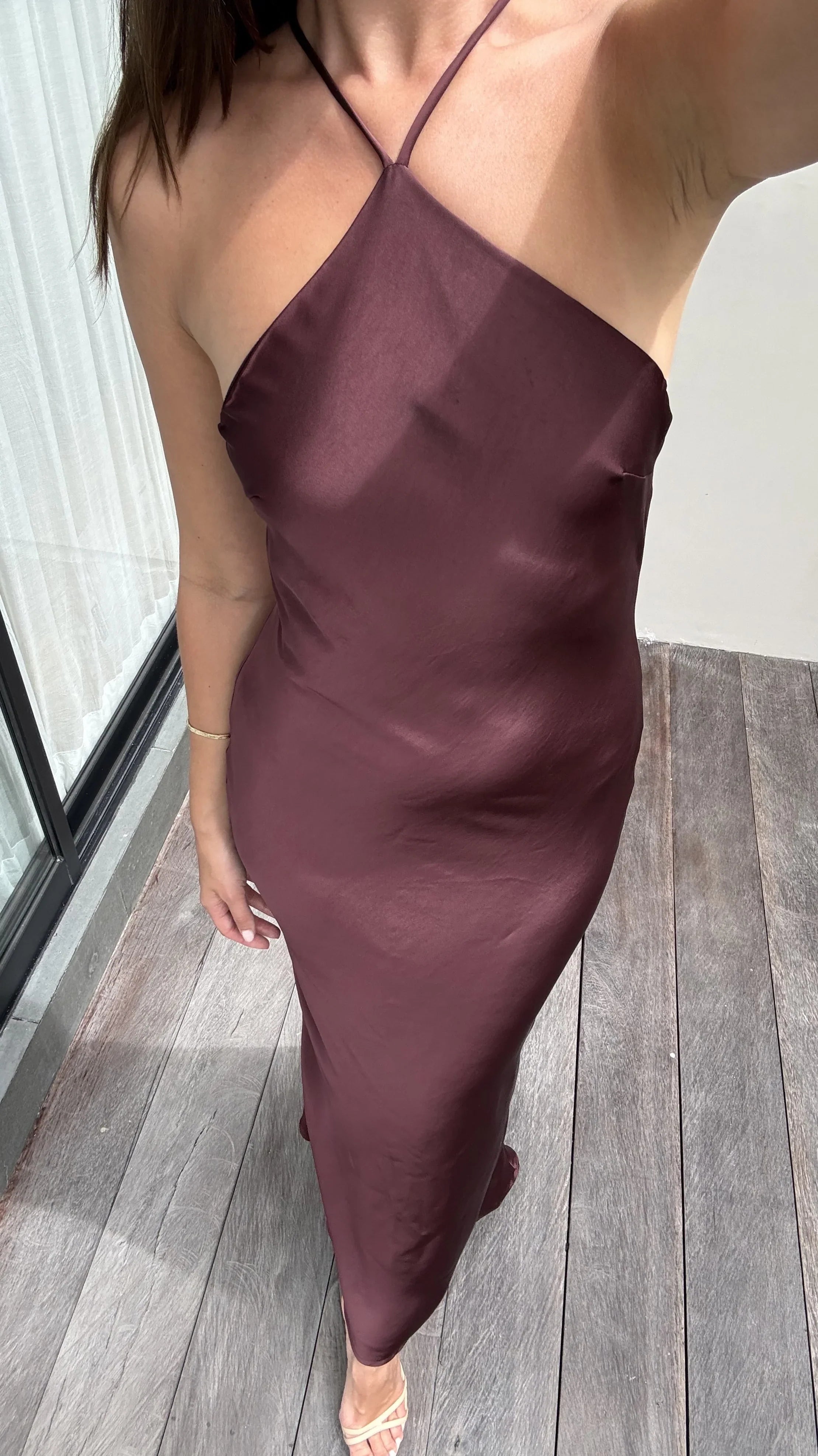Chiara Maxi Dress - Chocolate