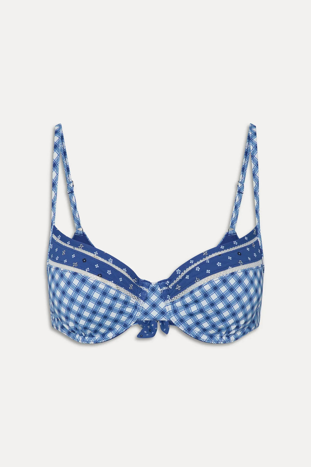 Aspen Underwire Bikini Top - Starry Gingham