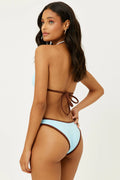 Katarina Terry Cheeky Bikini Bottom - Dolphin