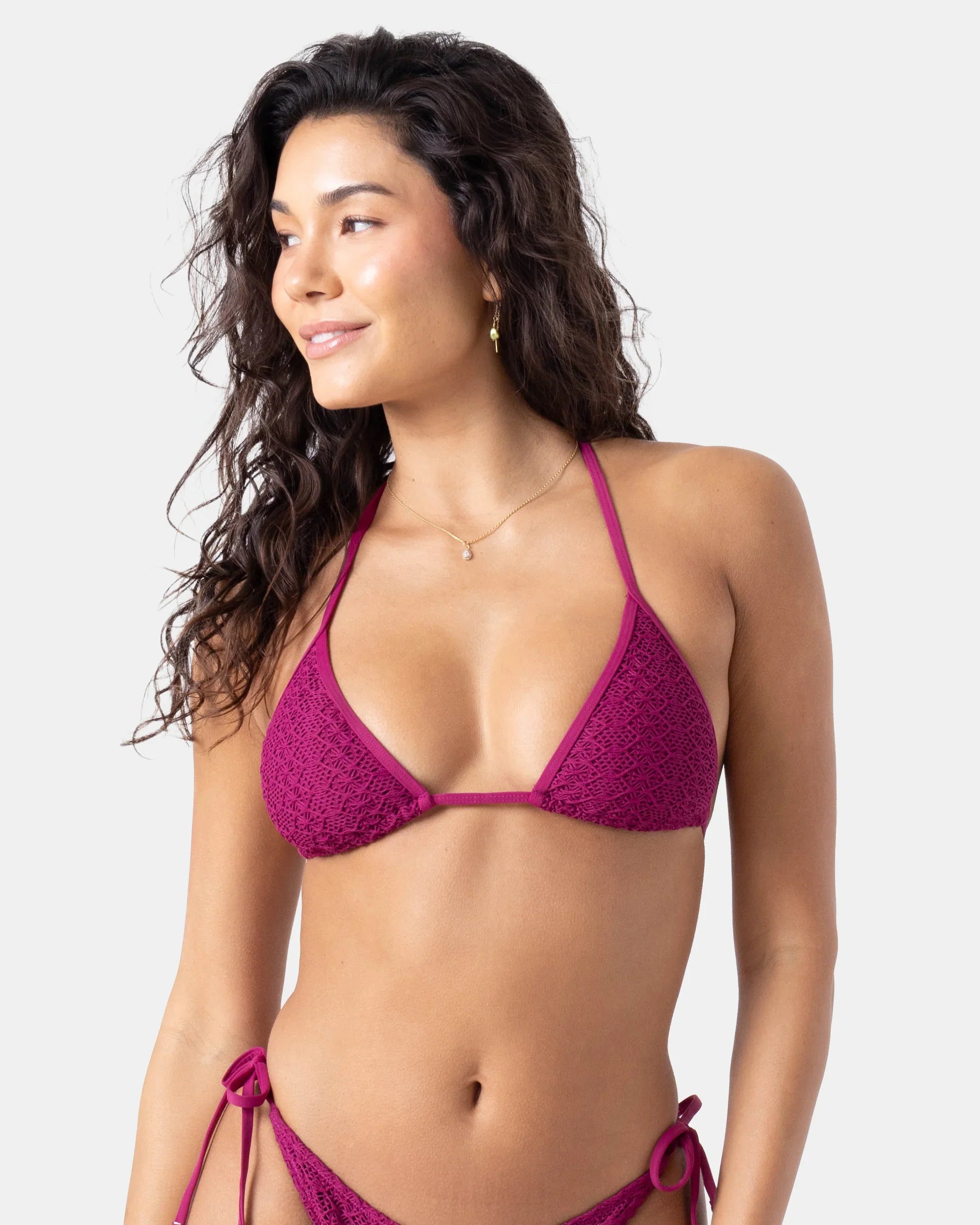 Crochet Mini Tiki Triangle Bikini Top