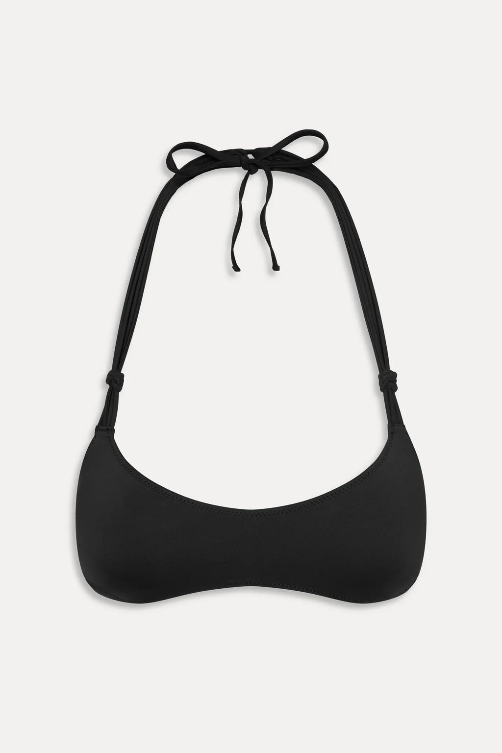 x JENNIE Hana Halter Bikini Top - Black