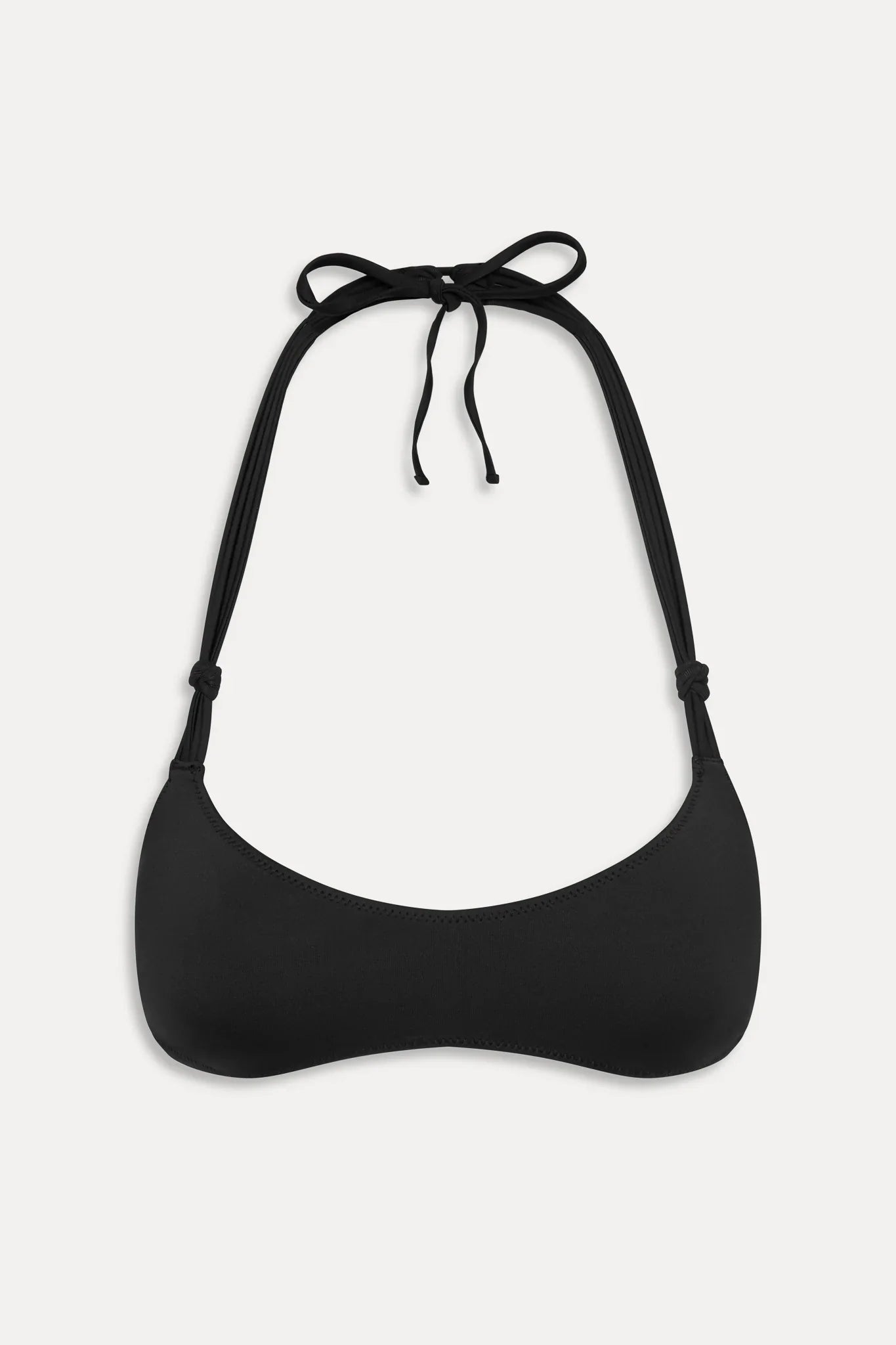 x JENNIE Hana Halter Bikini Top - Black