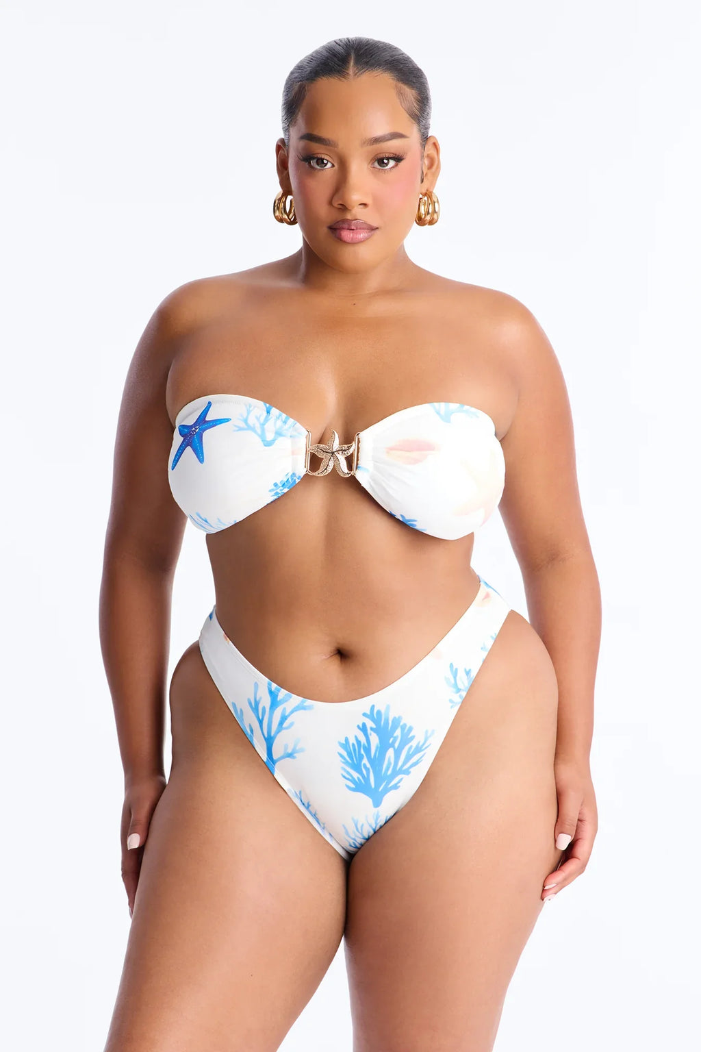 Island Nights Bikini And Sarong - White/combo