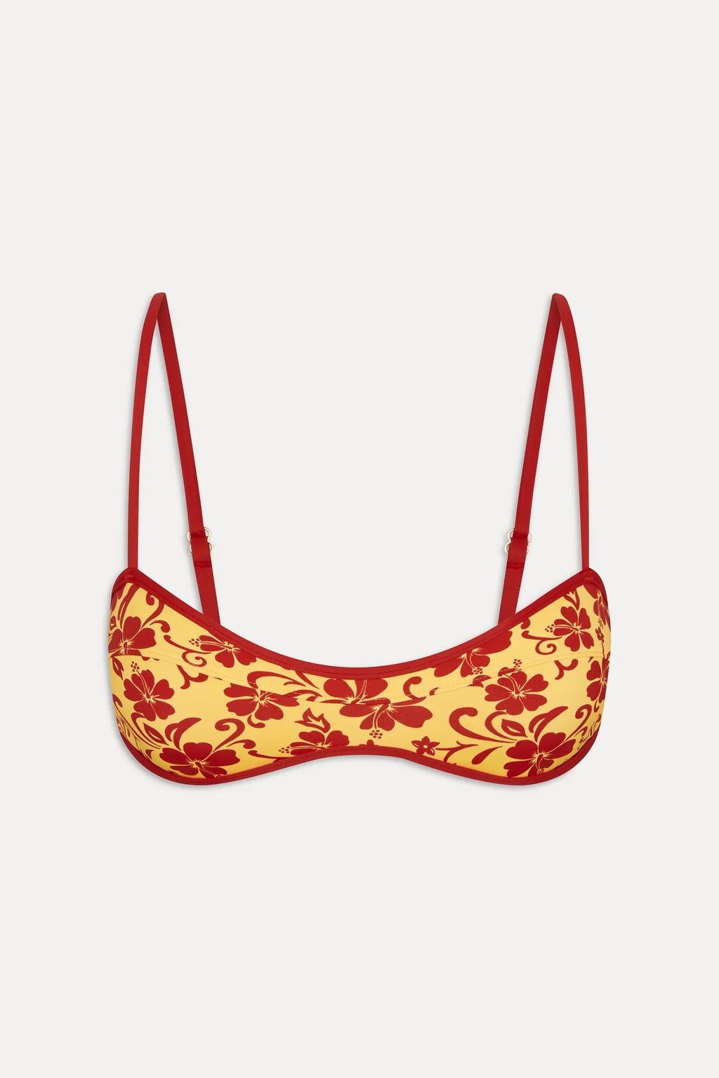 Lane Skimpy Bandeau Bikini Top - Favorite Flower