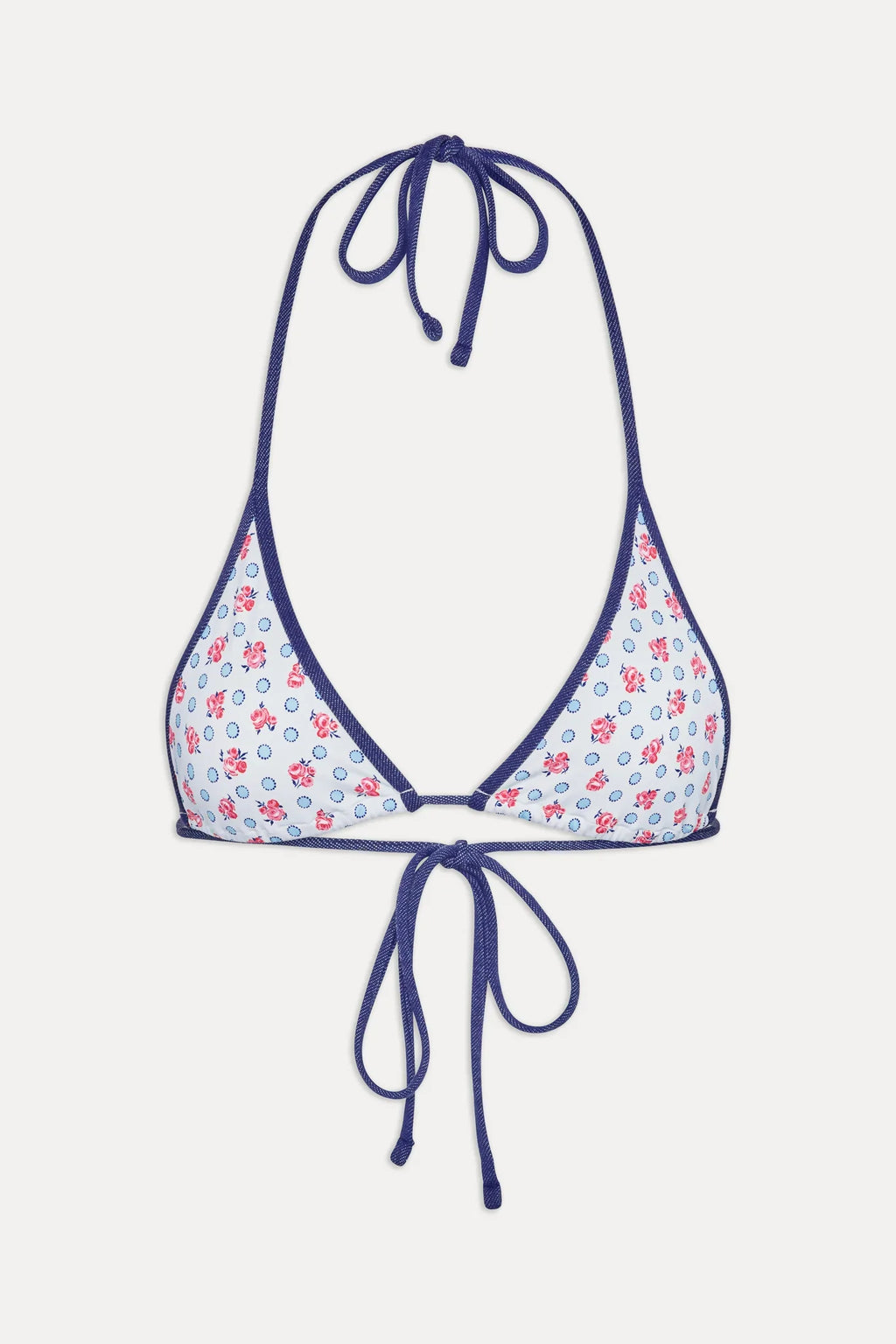 Paradise Halter Bikini Top - Wild Rose