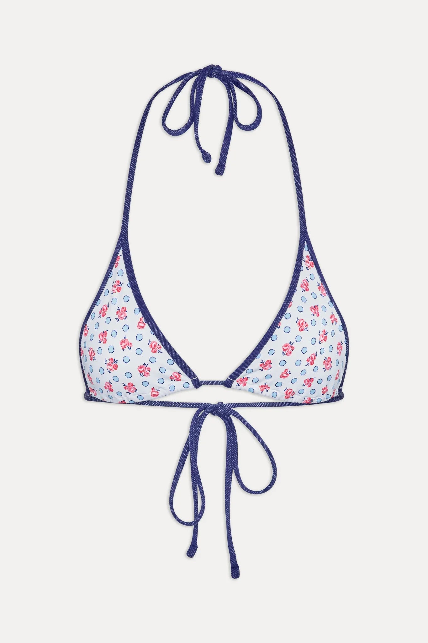 Paradise Halter Bikini Top - Wild Rose
