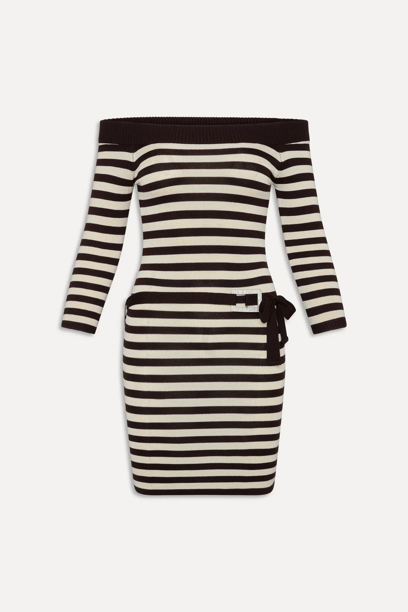 x BELLA HADID Saloon Knit Mini Dress - Cowboy Stripe