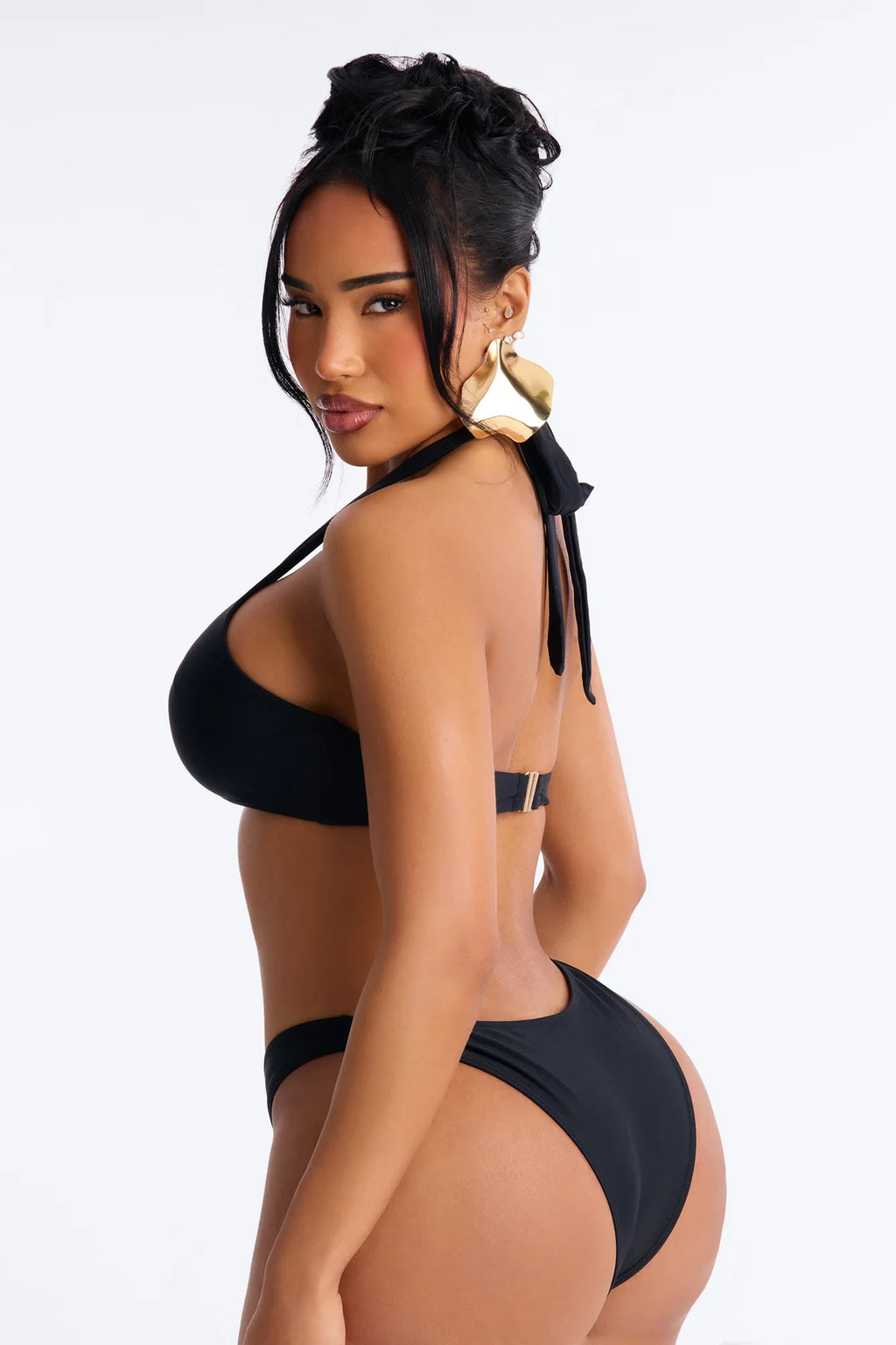 Till Sunrise Bikini And Coverup Skirt - Black