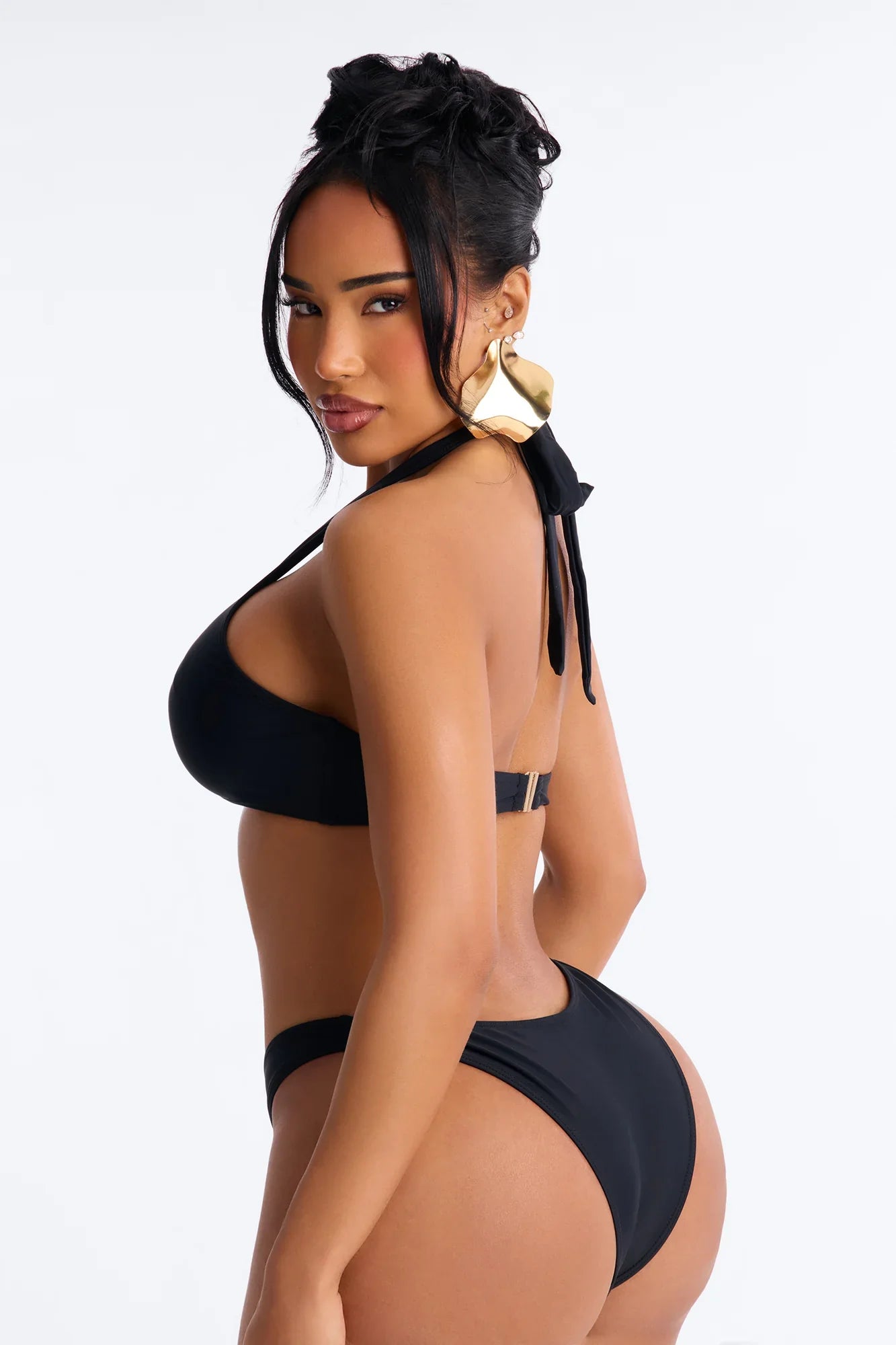 Till Sunrise Bikini And Coverup Skirt - Black