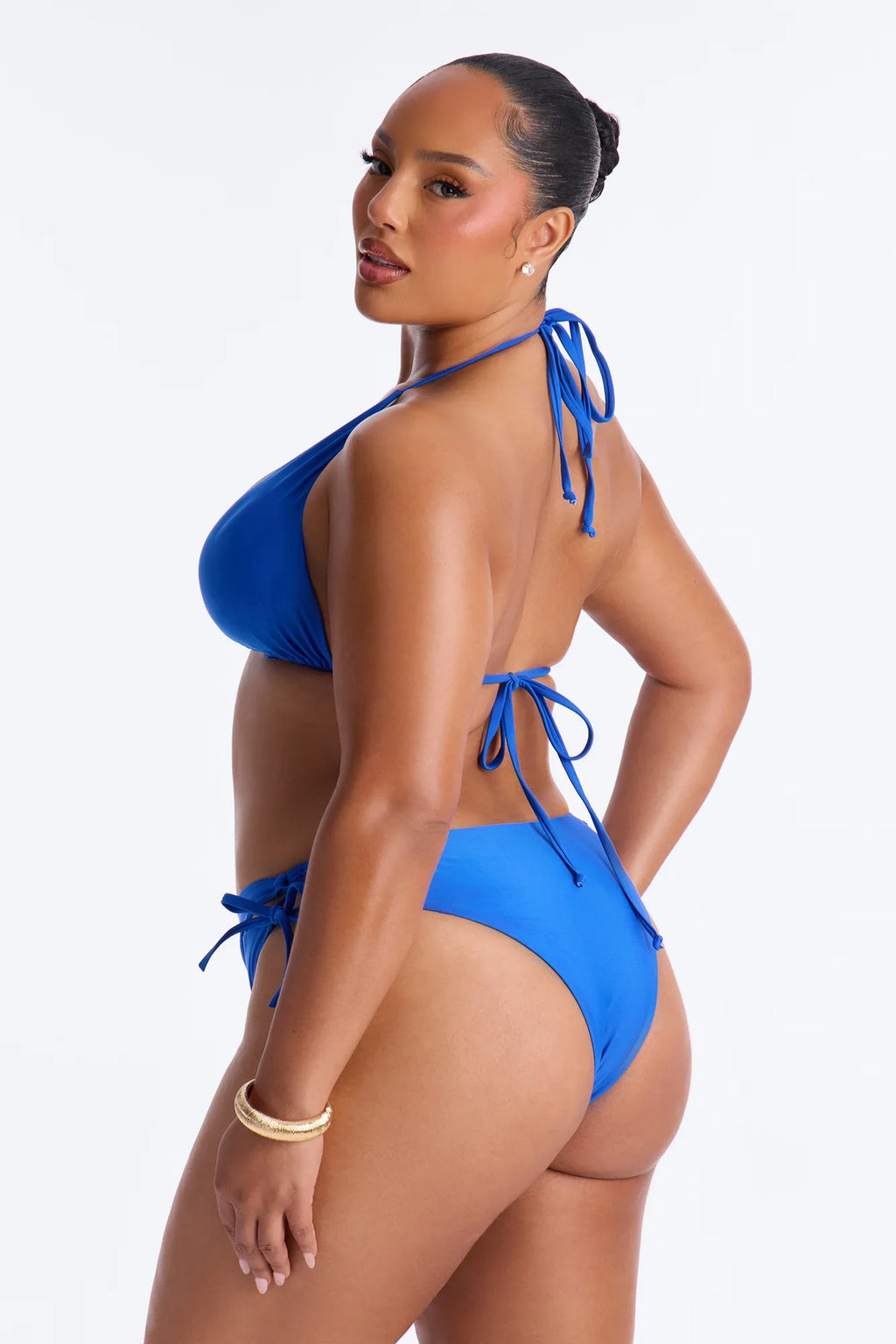 Malibu Blue 2 Piece Graphic T-Shirt Bikini Set - Blue