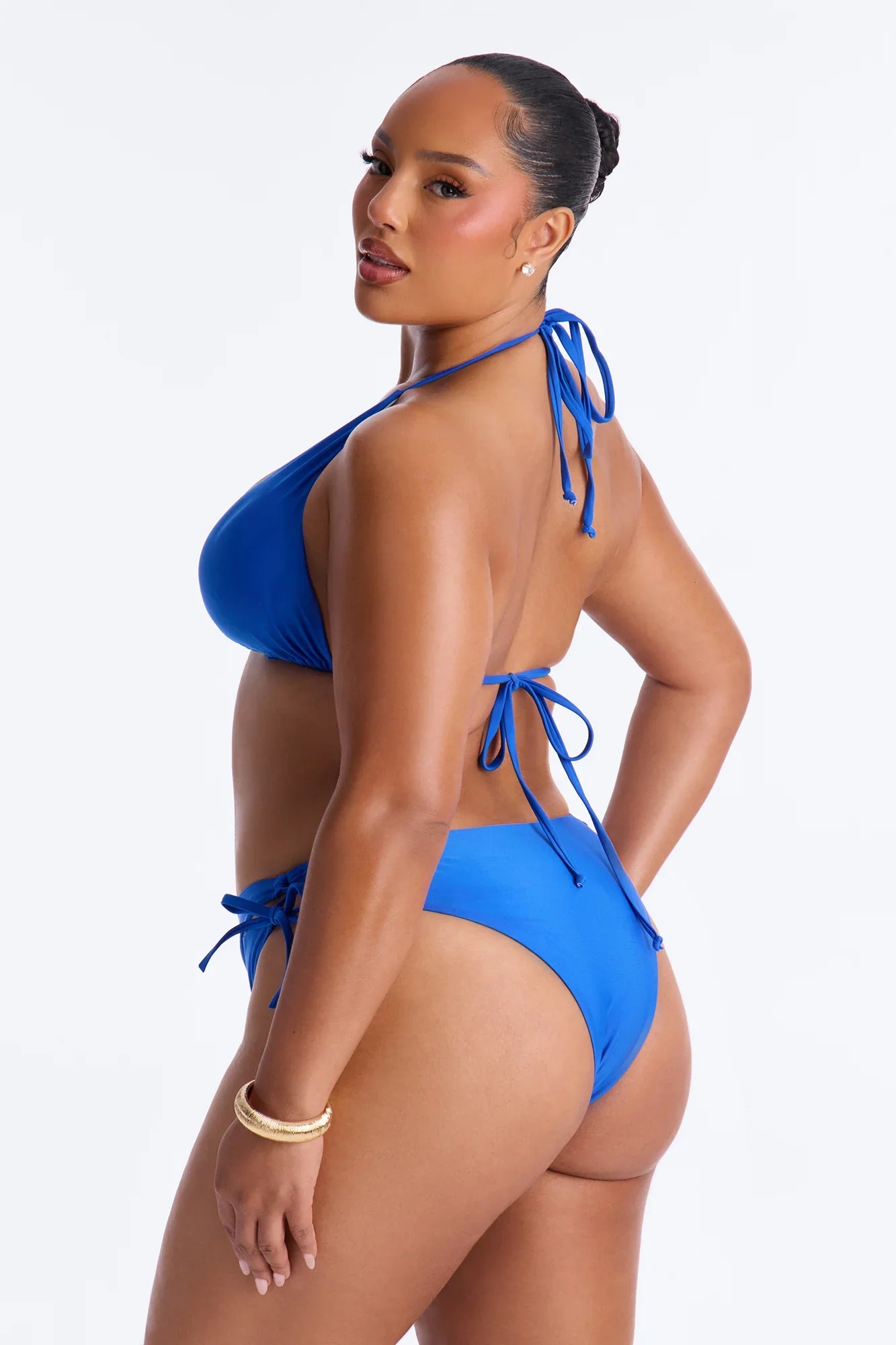 Malibu Blue 2 Piece Graphic T-Shirt Bikini Set - Blue