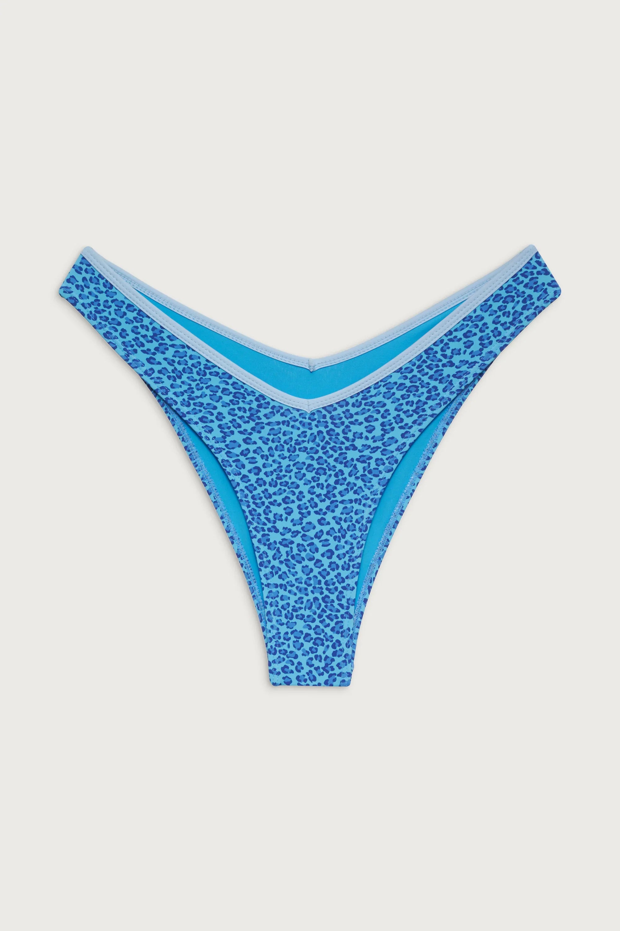 Enzo Cheeky Bikini Bottom - Cobalt Cheetah