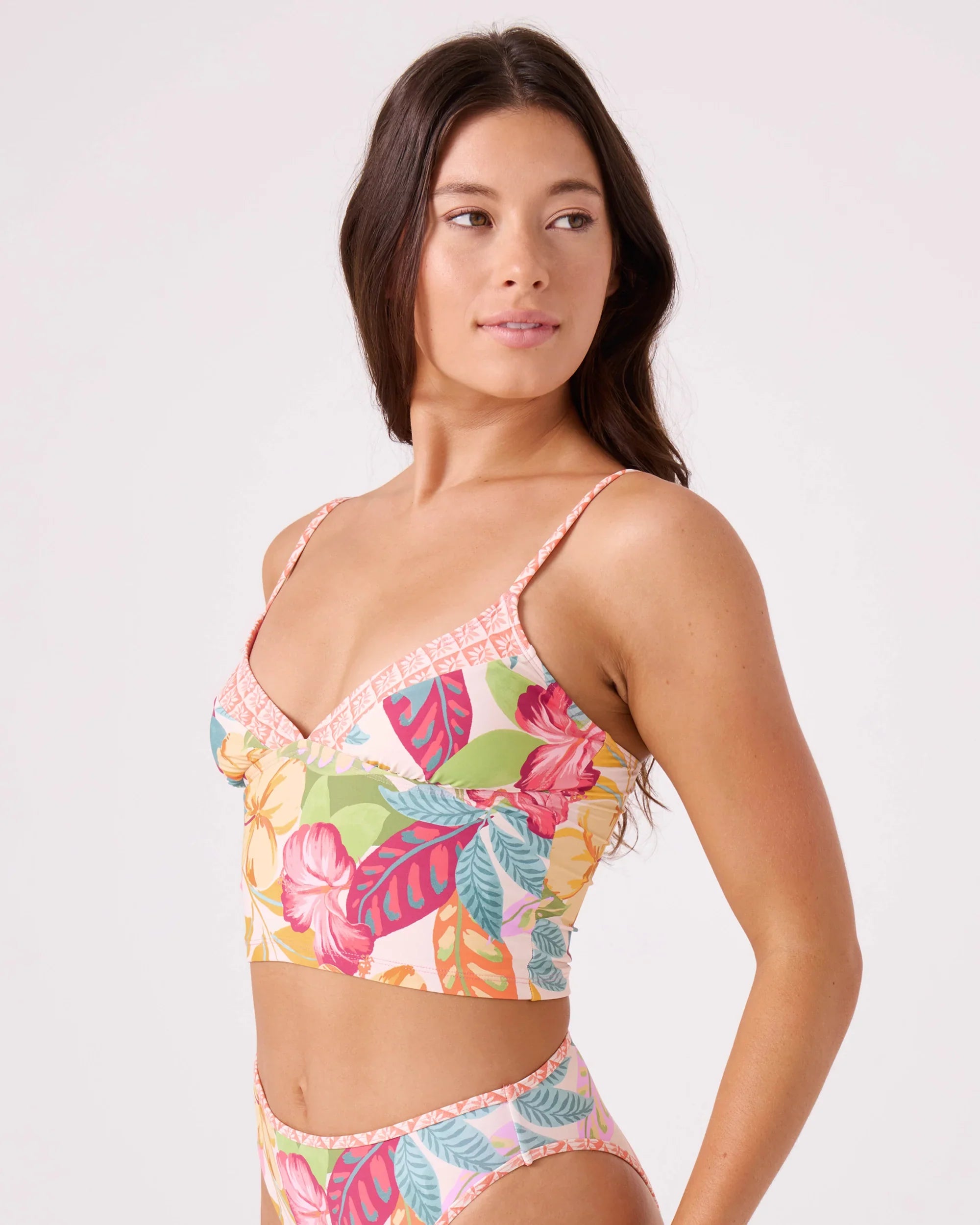Hot Tropics V-Neck Cami Bikini Top