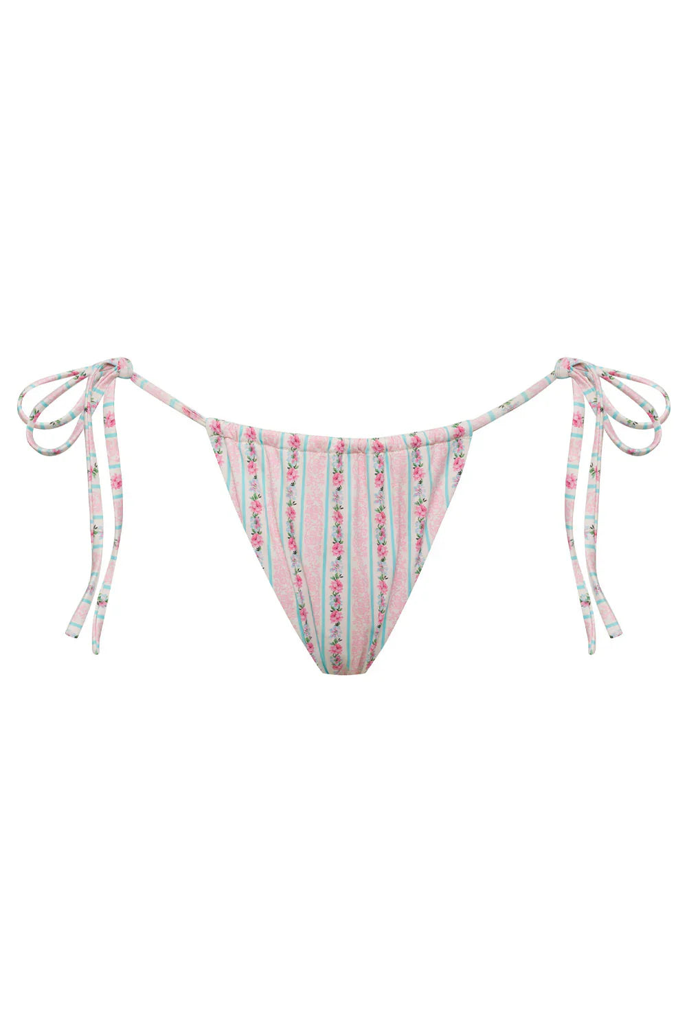 Tia Floral String Bikini Bottom - French Holiday