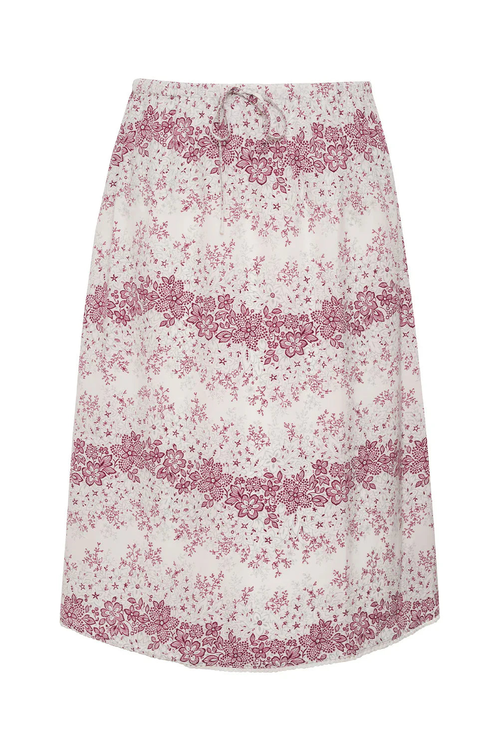 Sienna Floral Midi Skirt - Bisous Lace