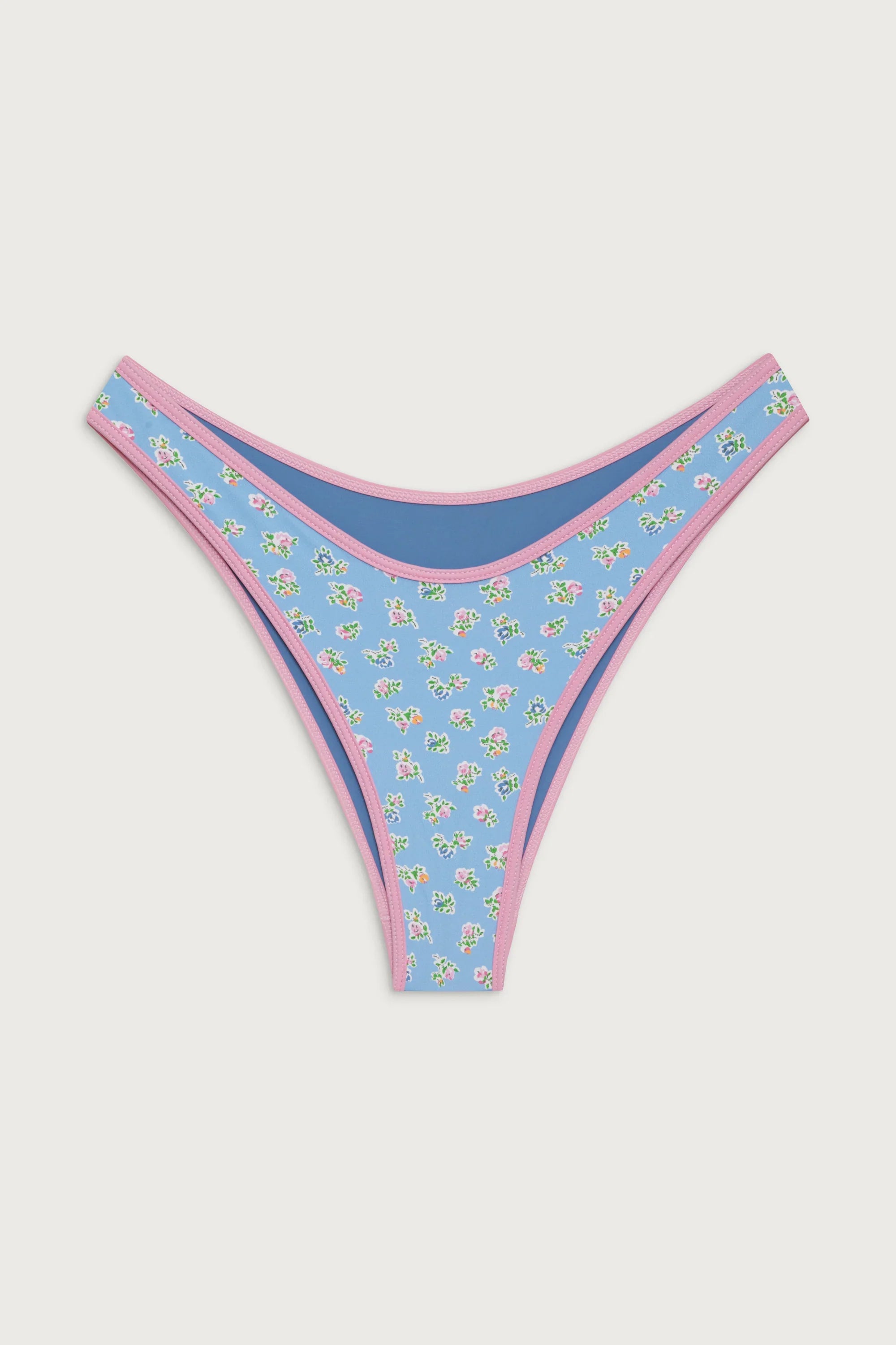 Dove Classic Floral Bikini Bottom - Blue Hawaii