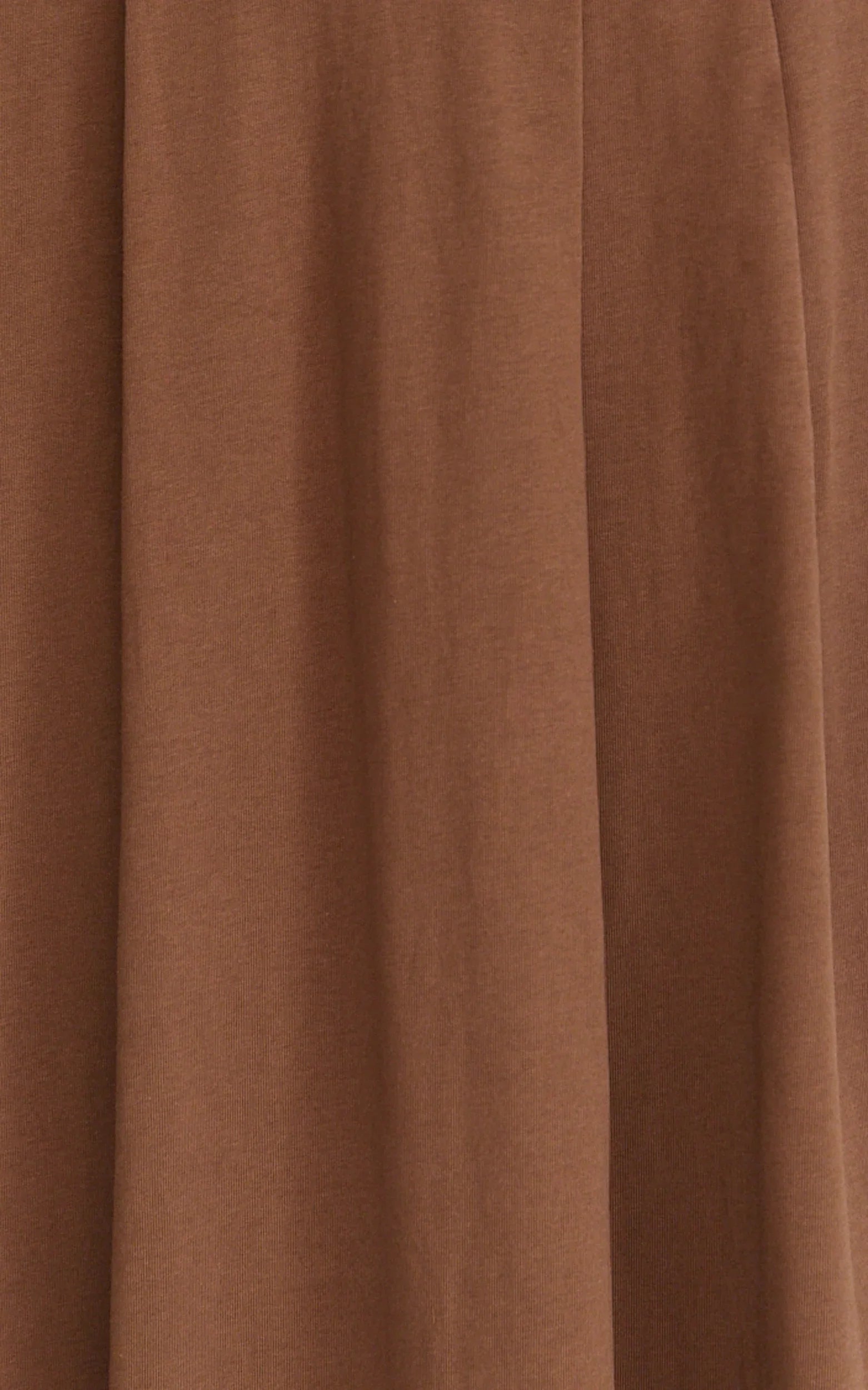 Tami Midi Dress - Off Shoulder Dress in Chocolate