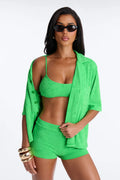 Tan Me Later 3 Piece Bikini Set - Green