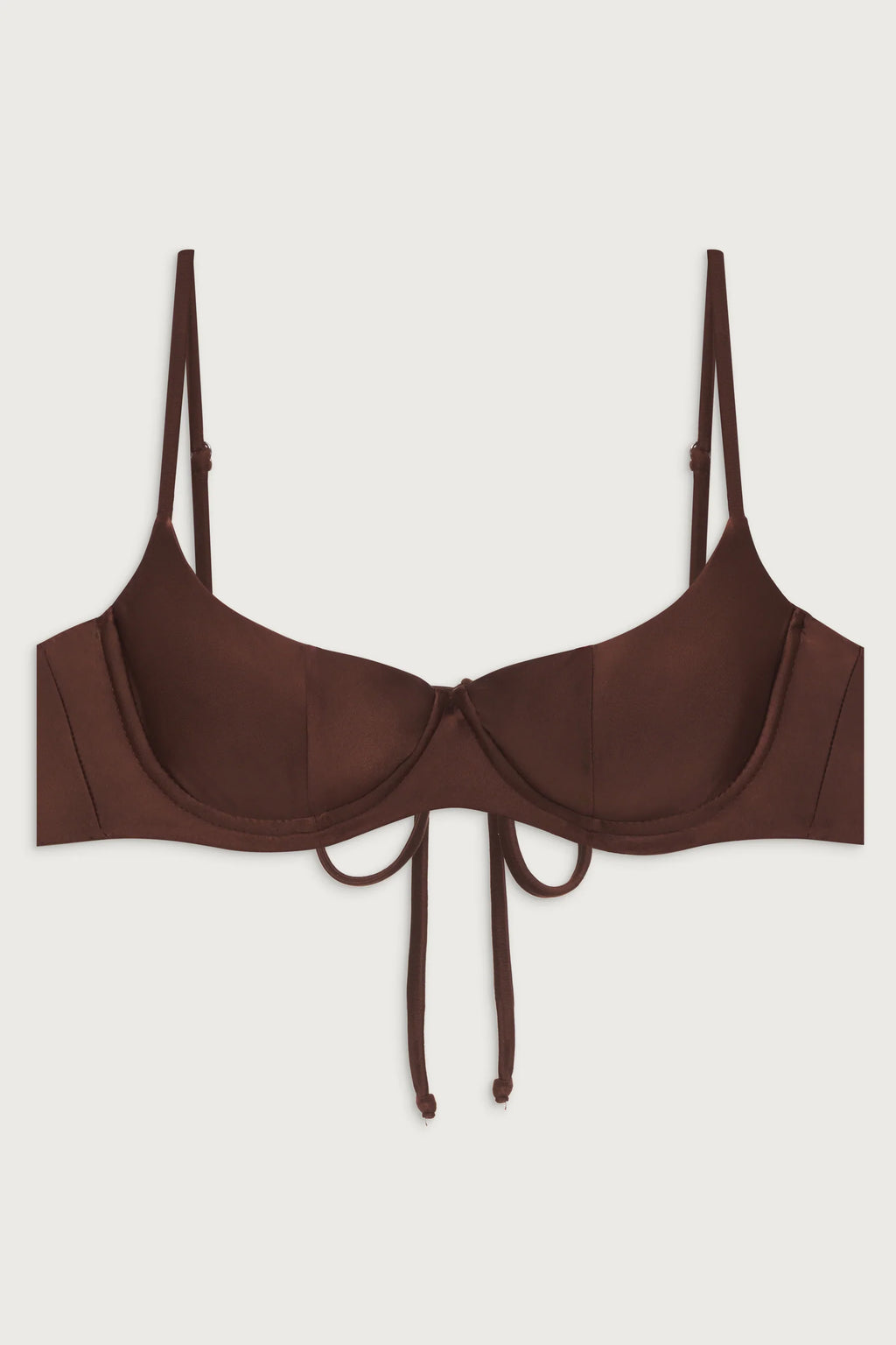 Cola Underwire Balconette Bikini Top - Cinnamon