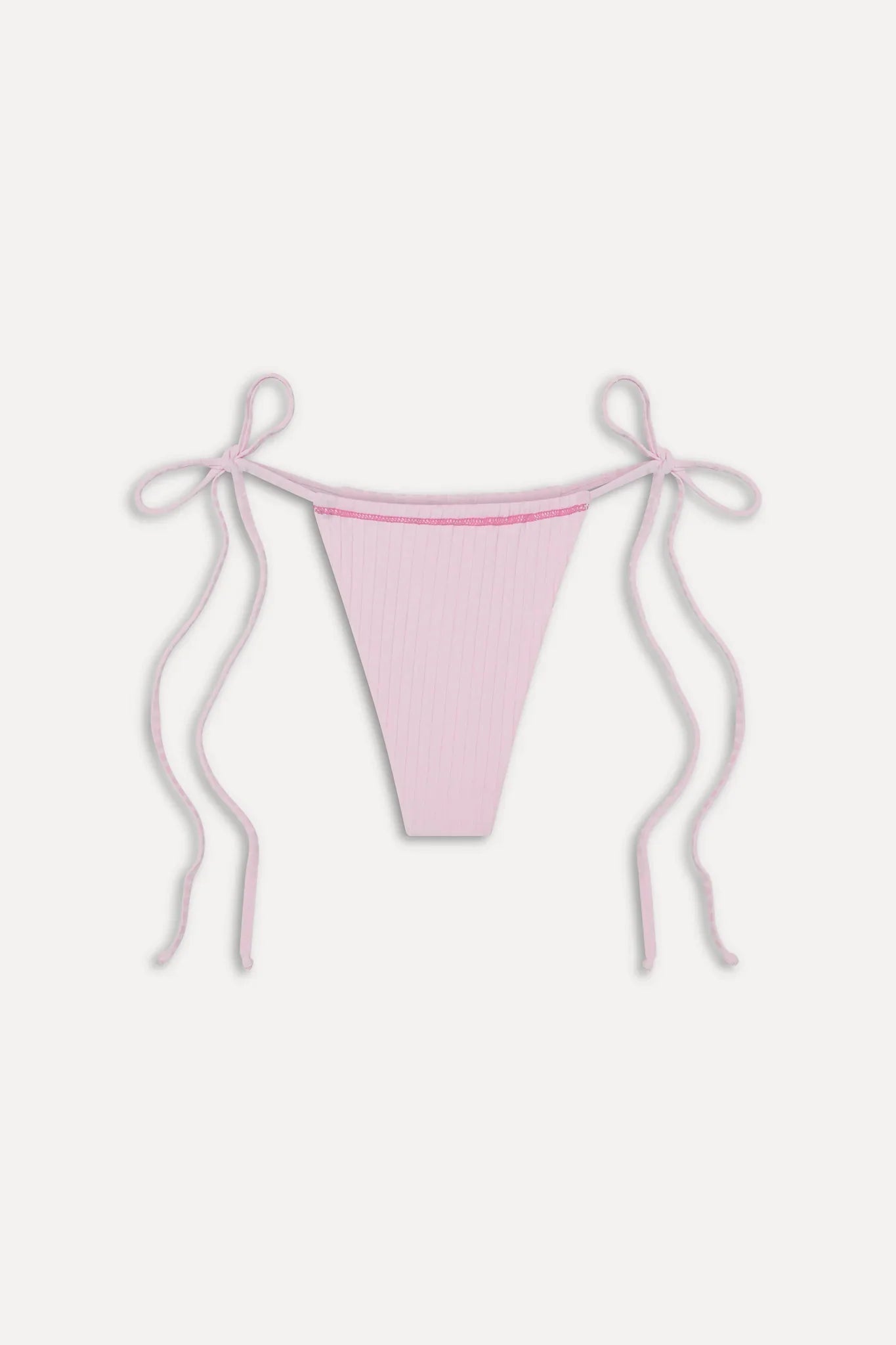 Tia Skimpy String Bikini Bottom - Strawberries & Cream