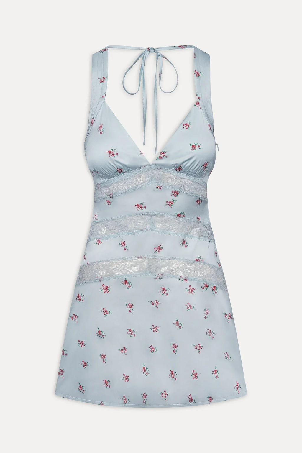 Sedona Satin Lace Mini Dress - Tiny Bouquet