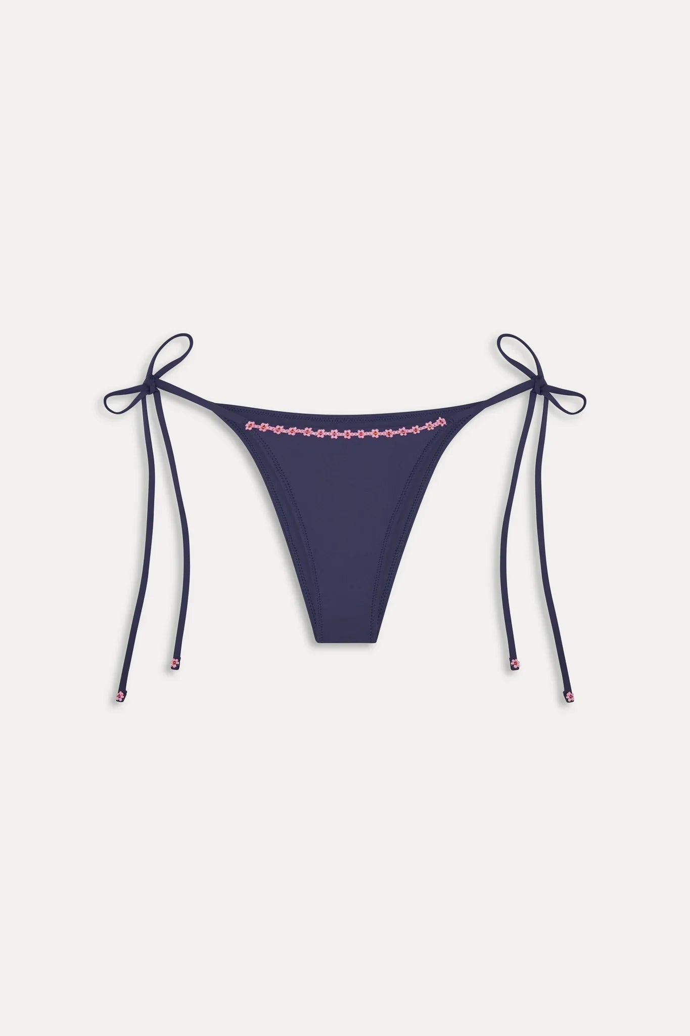 Mackenzie Cheeky String Bikini Bottom - Midnight Bloom