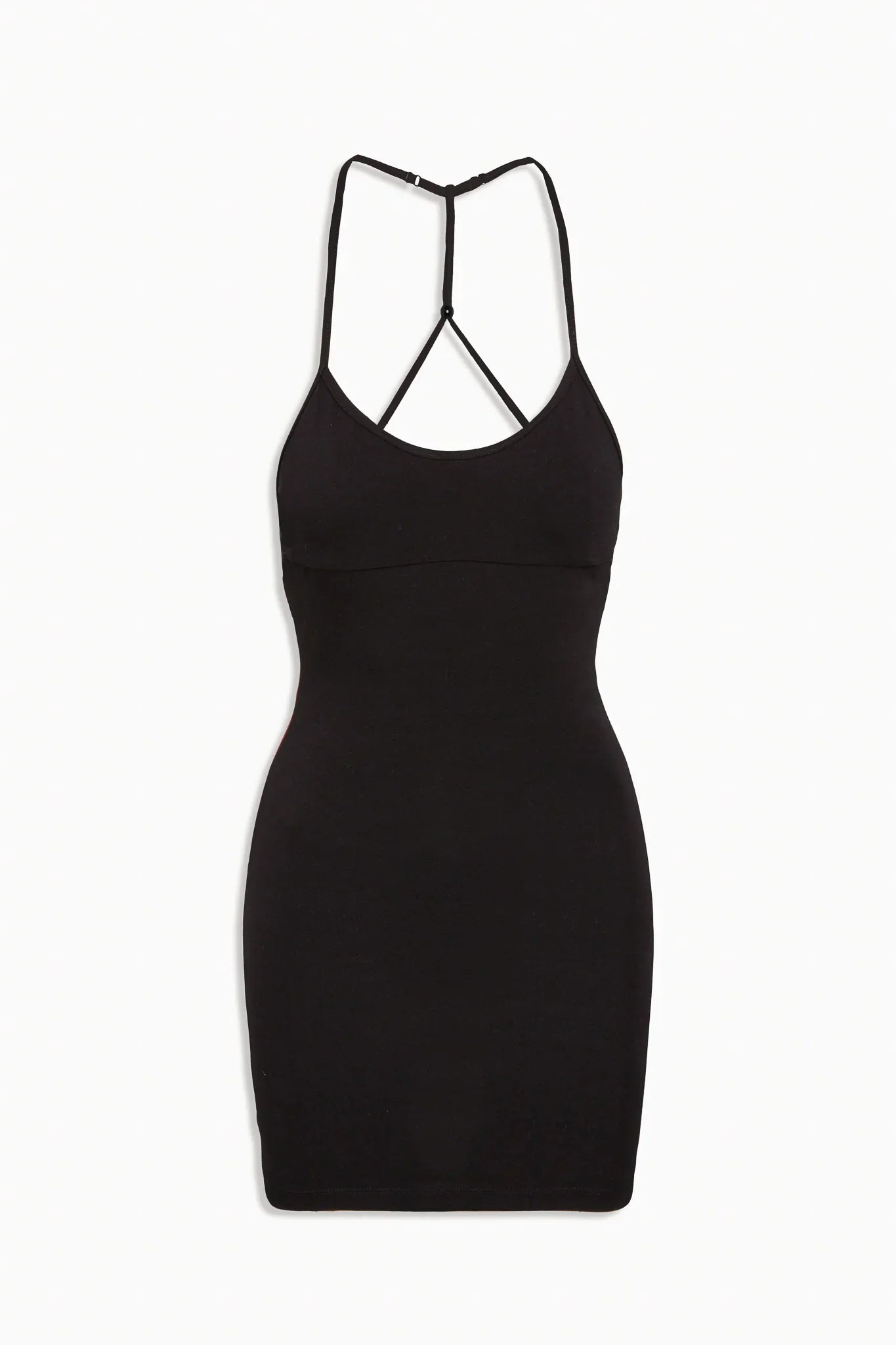 x JENNIE Carla Cotton Mini Dress - Black