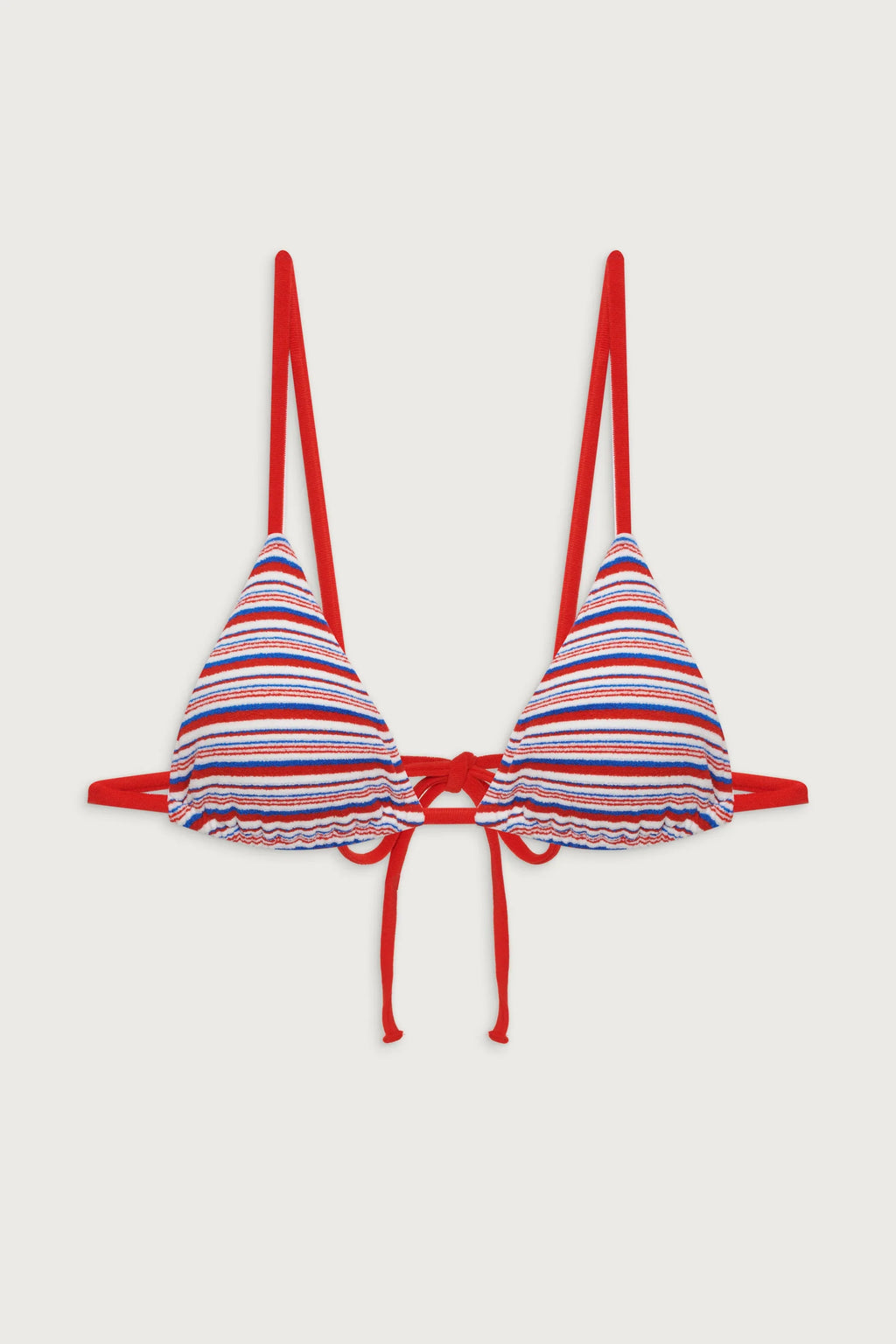 Lumia Terry Triangle Bikini Top - American Summer