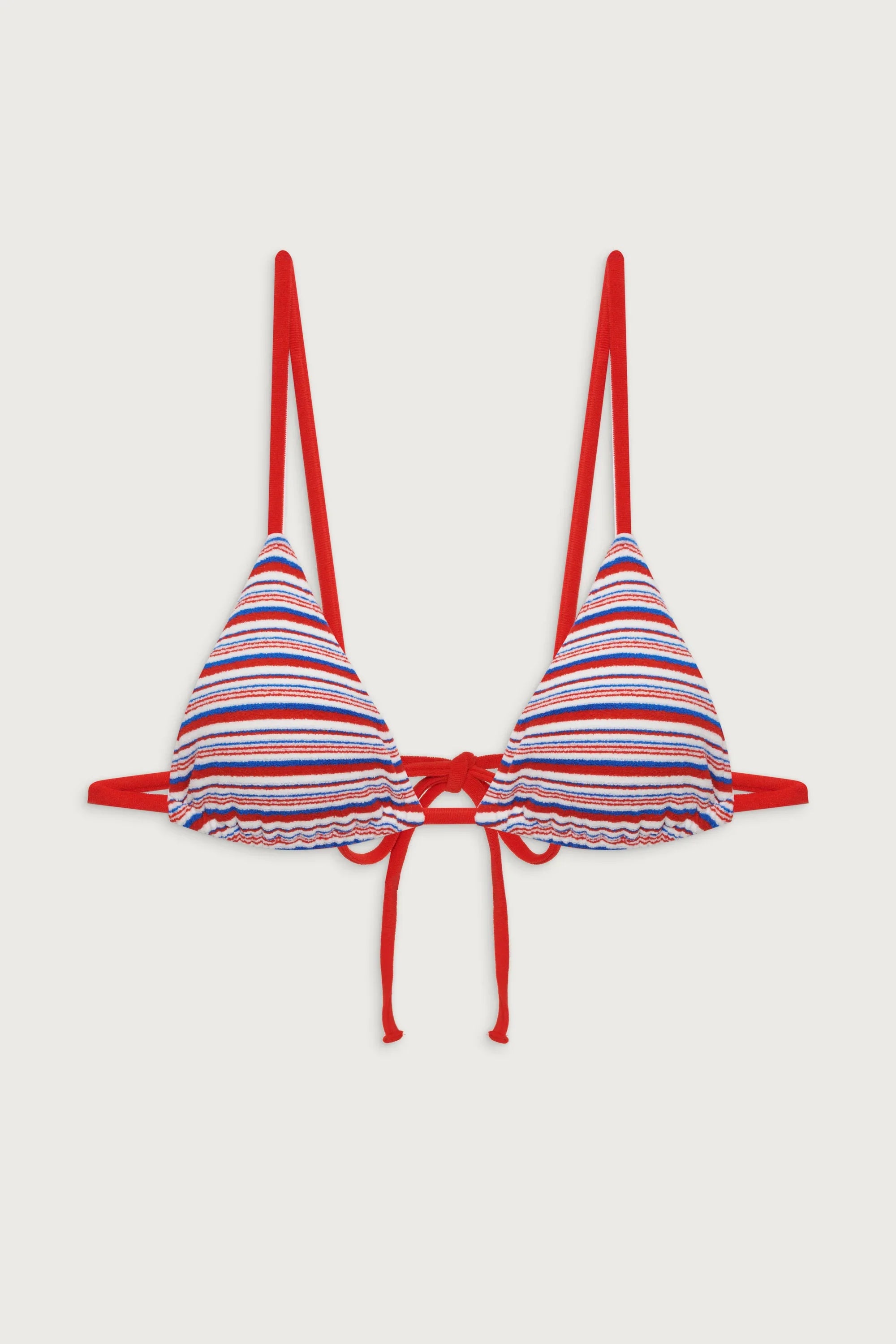 Lumia Terry Triangle Bikini Top - American Summer