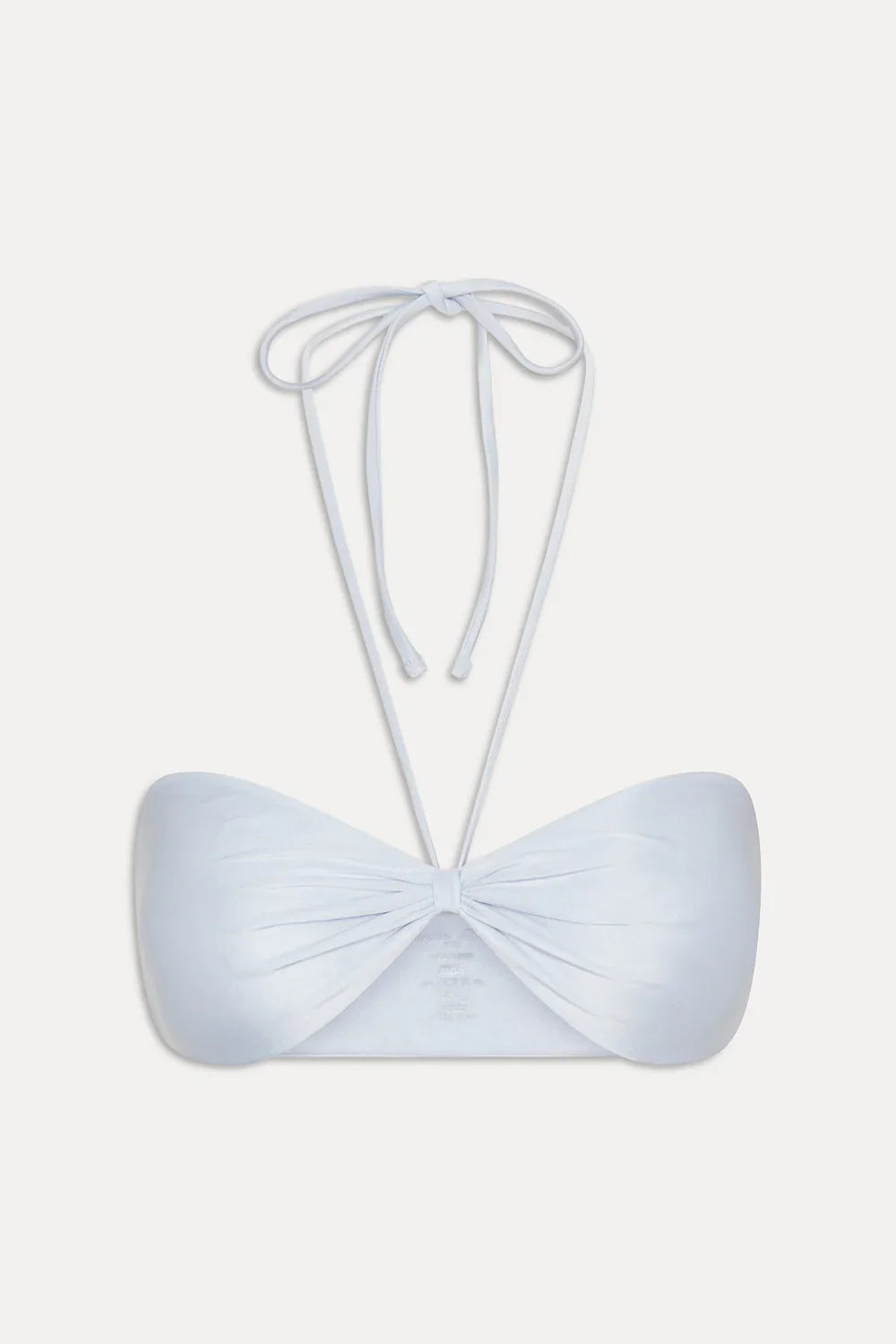 Rumi Bandeau Shine Bikini Top - Frosting