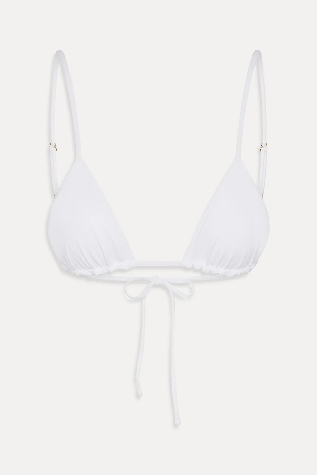 Elena Micro Triangle Bikini Top - Optic White