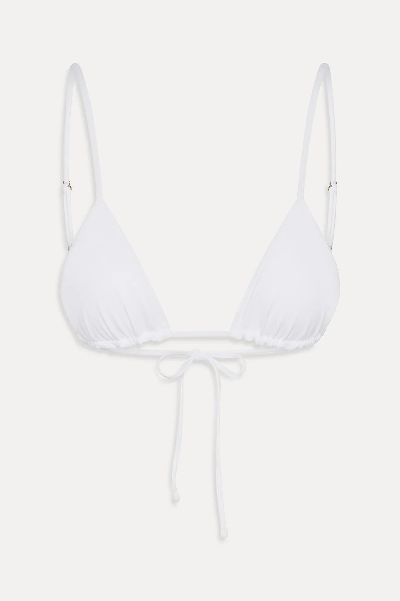 Elena Micro Triangle Bikini Top - Optic White