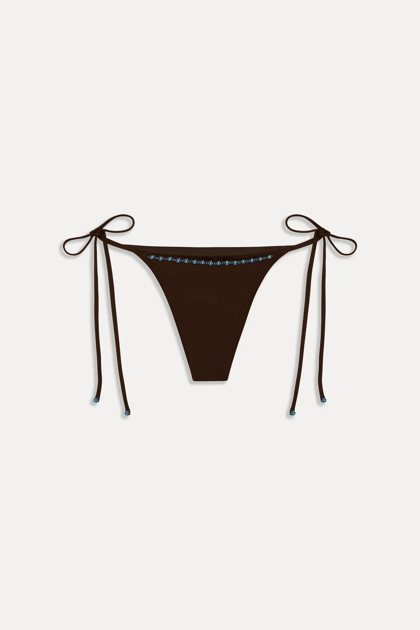 Mackenzie Cheeky Beaded Bikini Bottom - Kona Flower