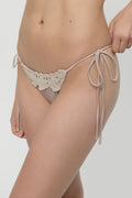 Mackenzie Cheeky Shine Bikini Bottom - Birthday Suit